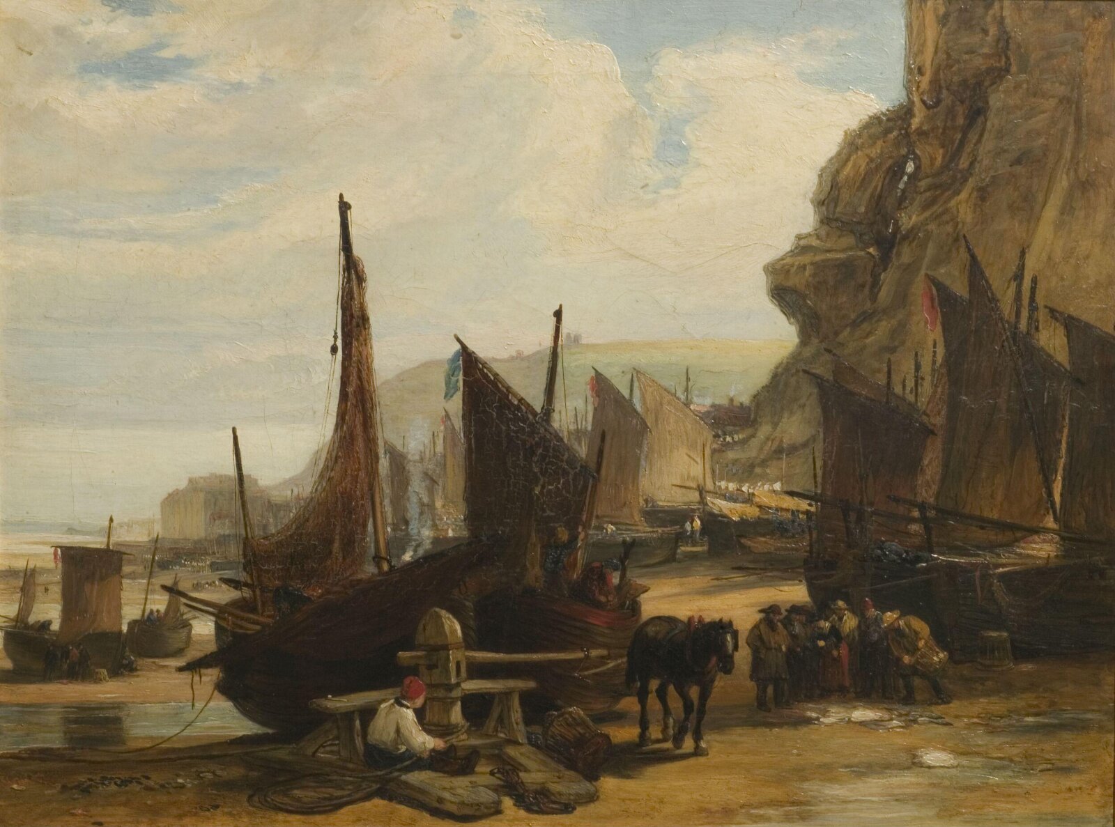 Fish Market, Hastings, John Burnet, early 19th century