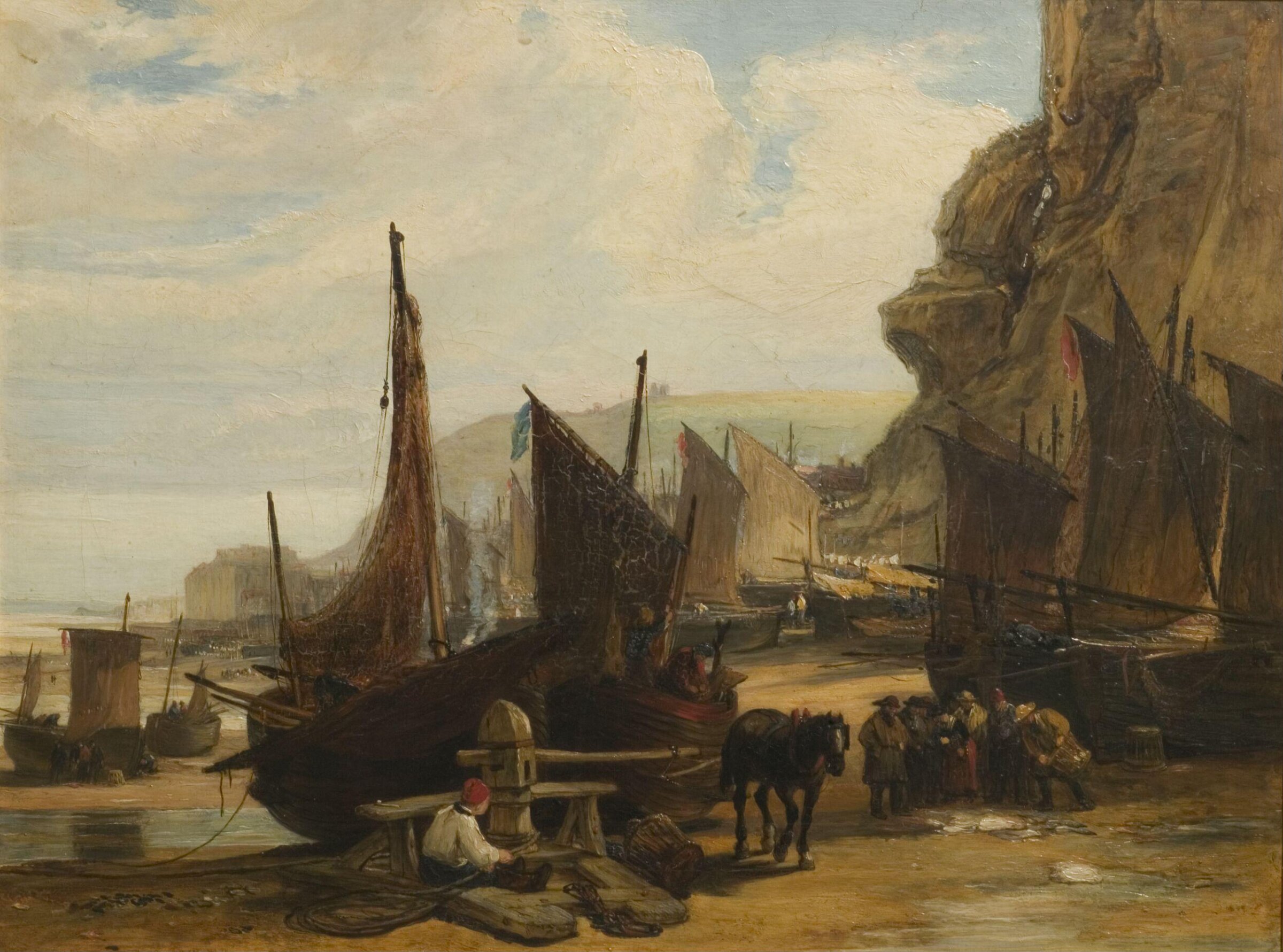 Fish Market, Hastings, John Burnet, early 19th century