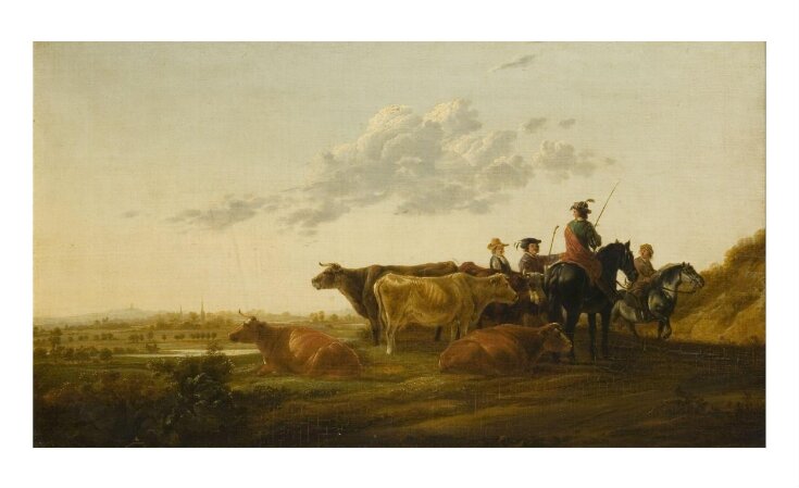 Landscape with Horsemen and Cattle top image