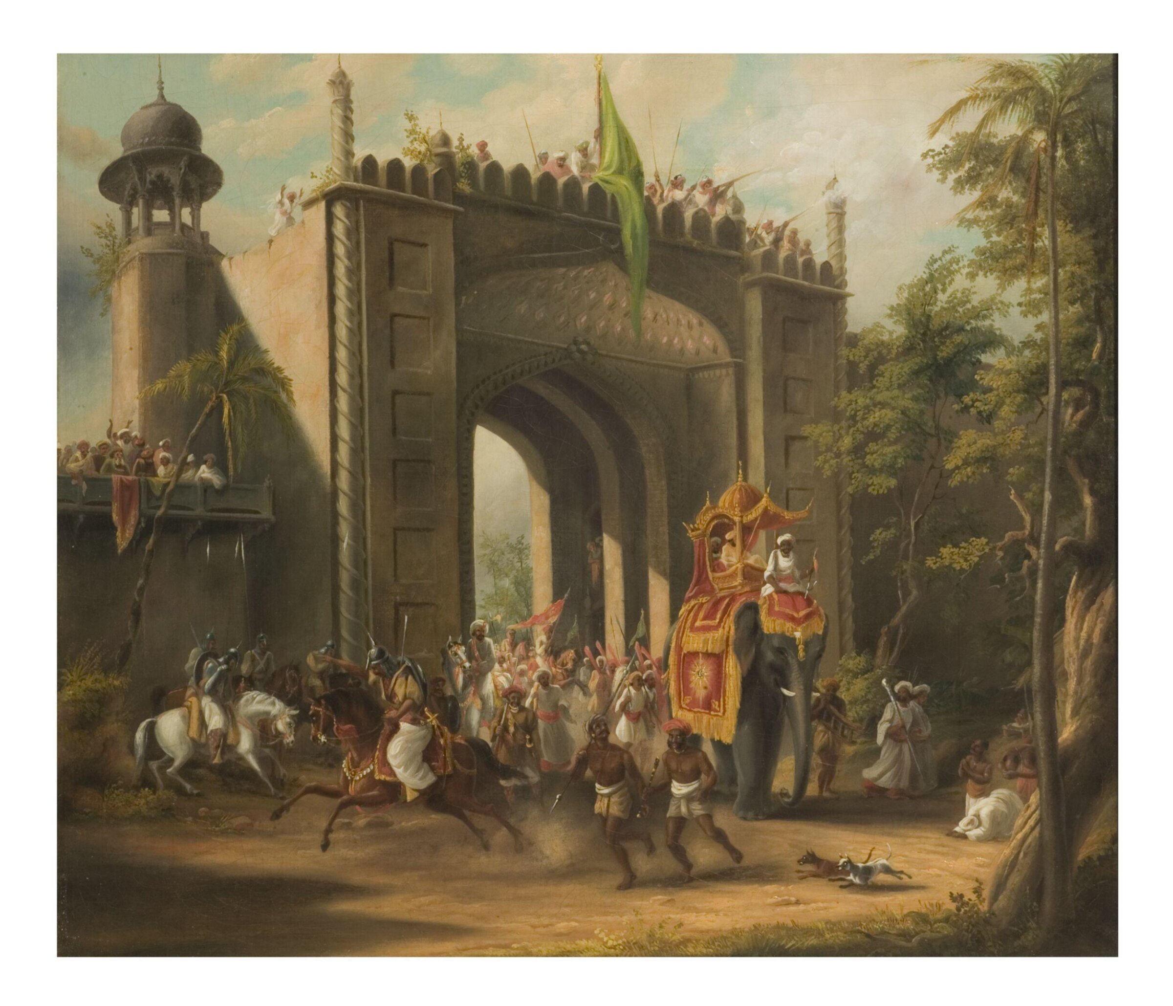 A State Procession in India, Thomas Daniell, early 19th century