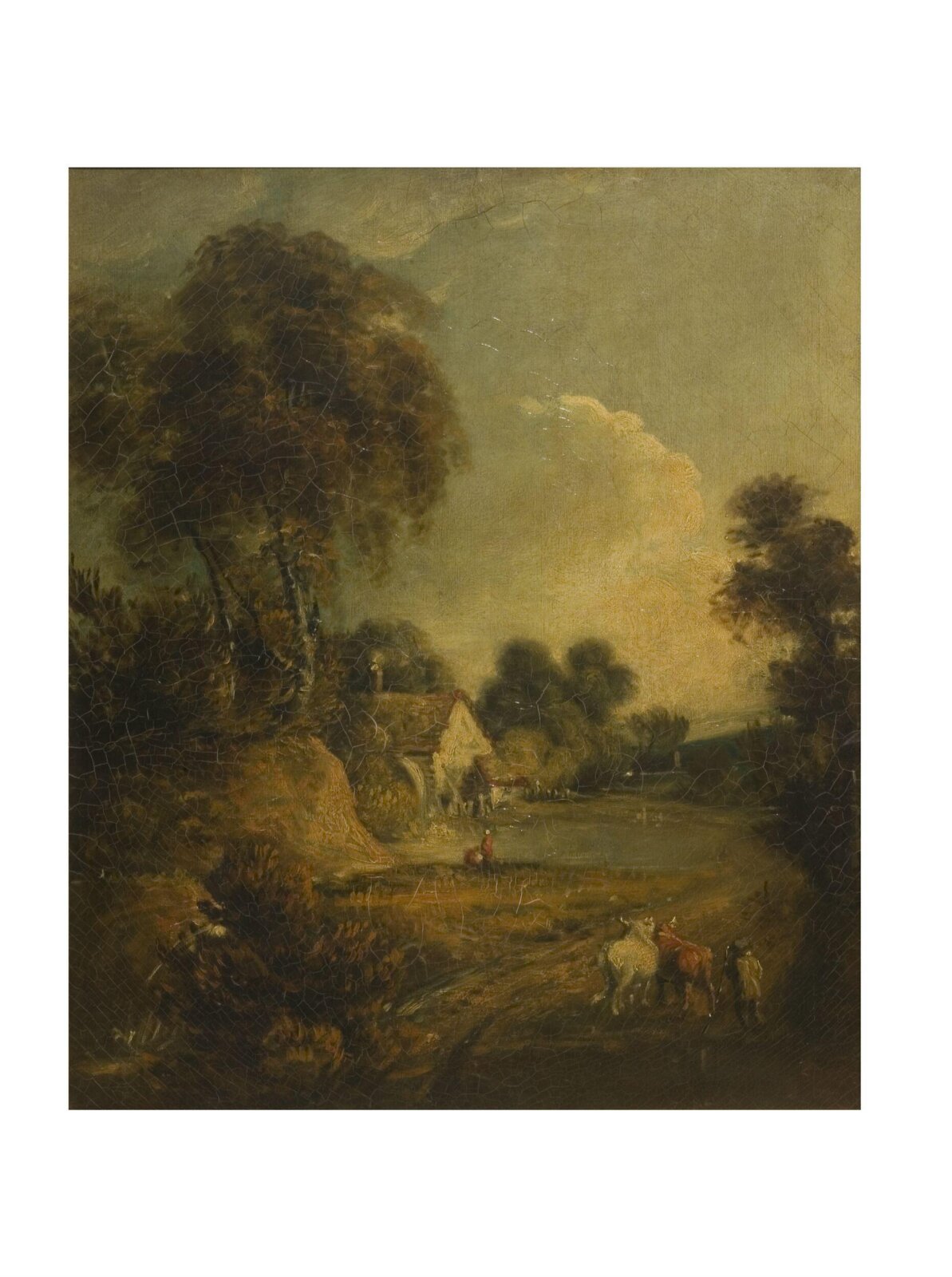 Landscape, after John Constable, mid 19th century