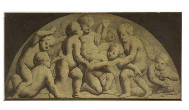 Group of putti carrying one of their companions top image