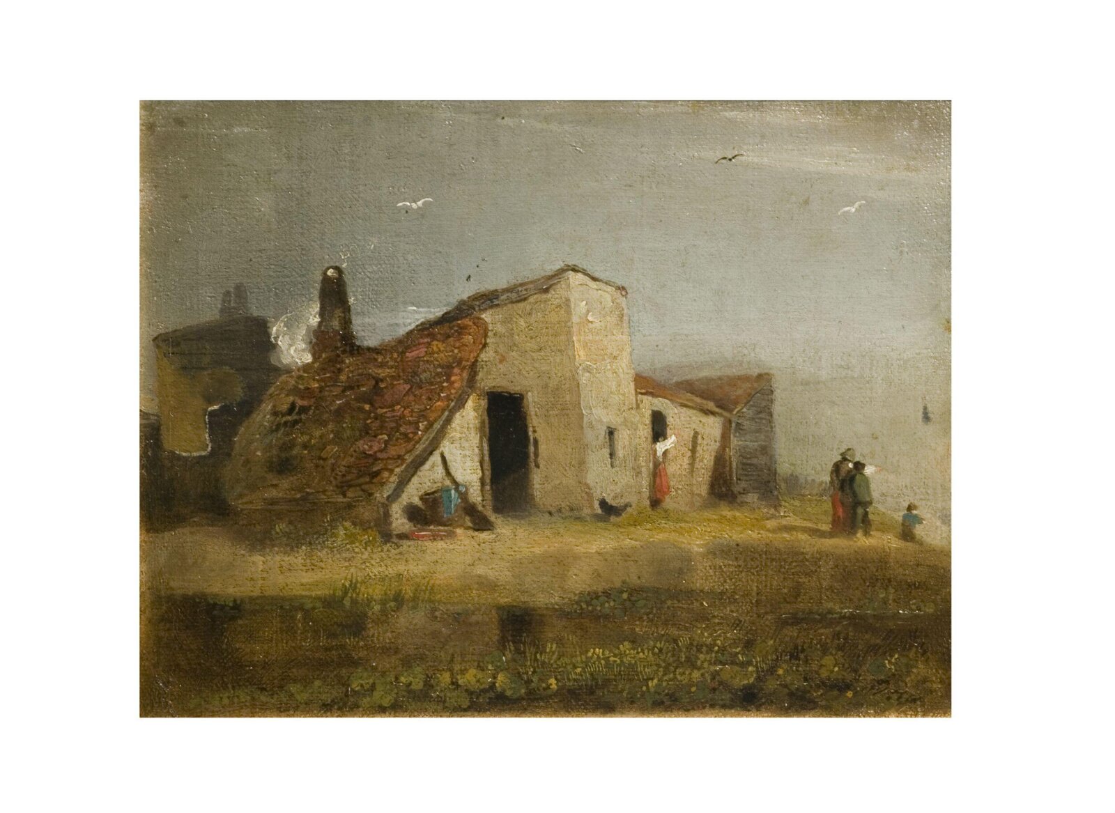 Cottages on the coast, William Mulready, 1806