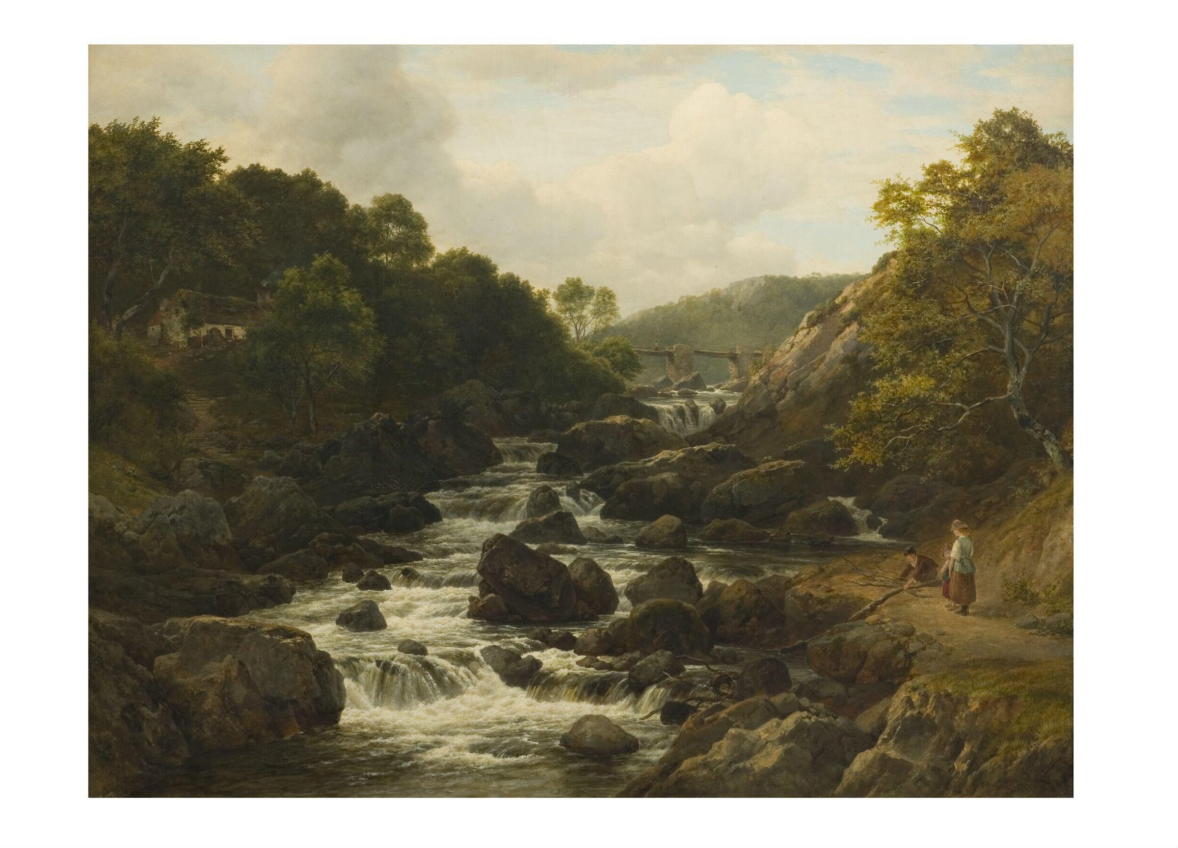 On the Lledr, North Wales, Edmund Marriner Gill, 1864