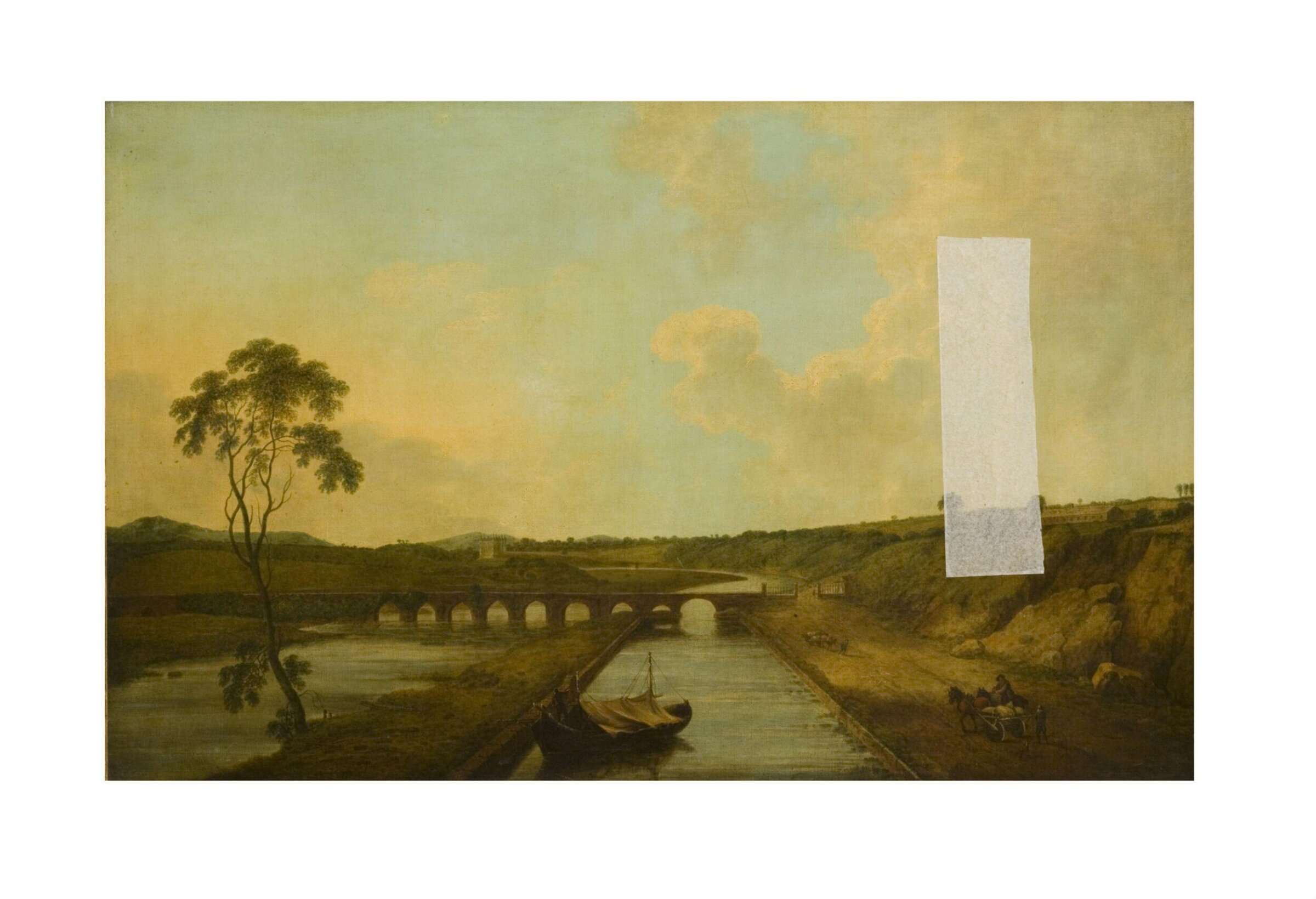 Landscape with Canal and Château, Johan Christian Dahl, first quarter of 19th century