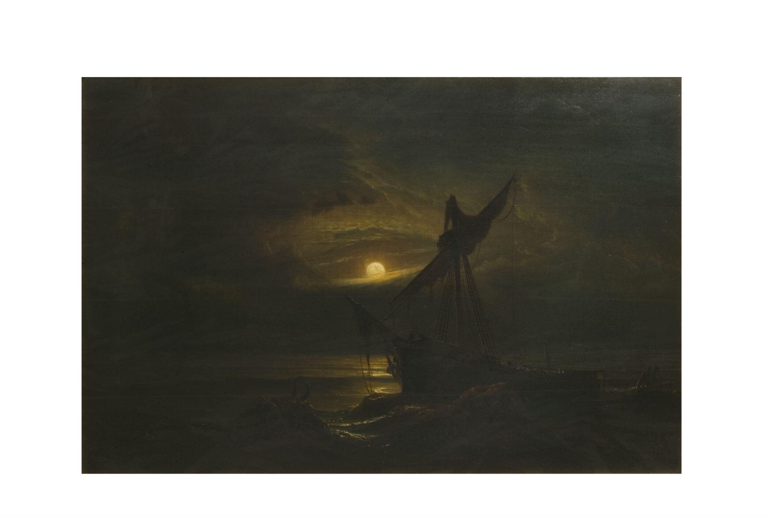 Vessel in the moonlight