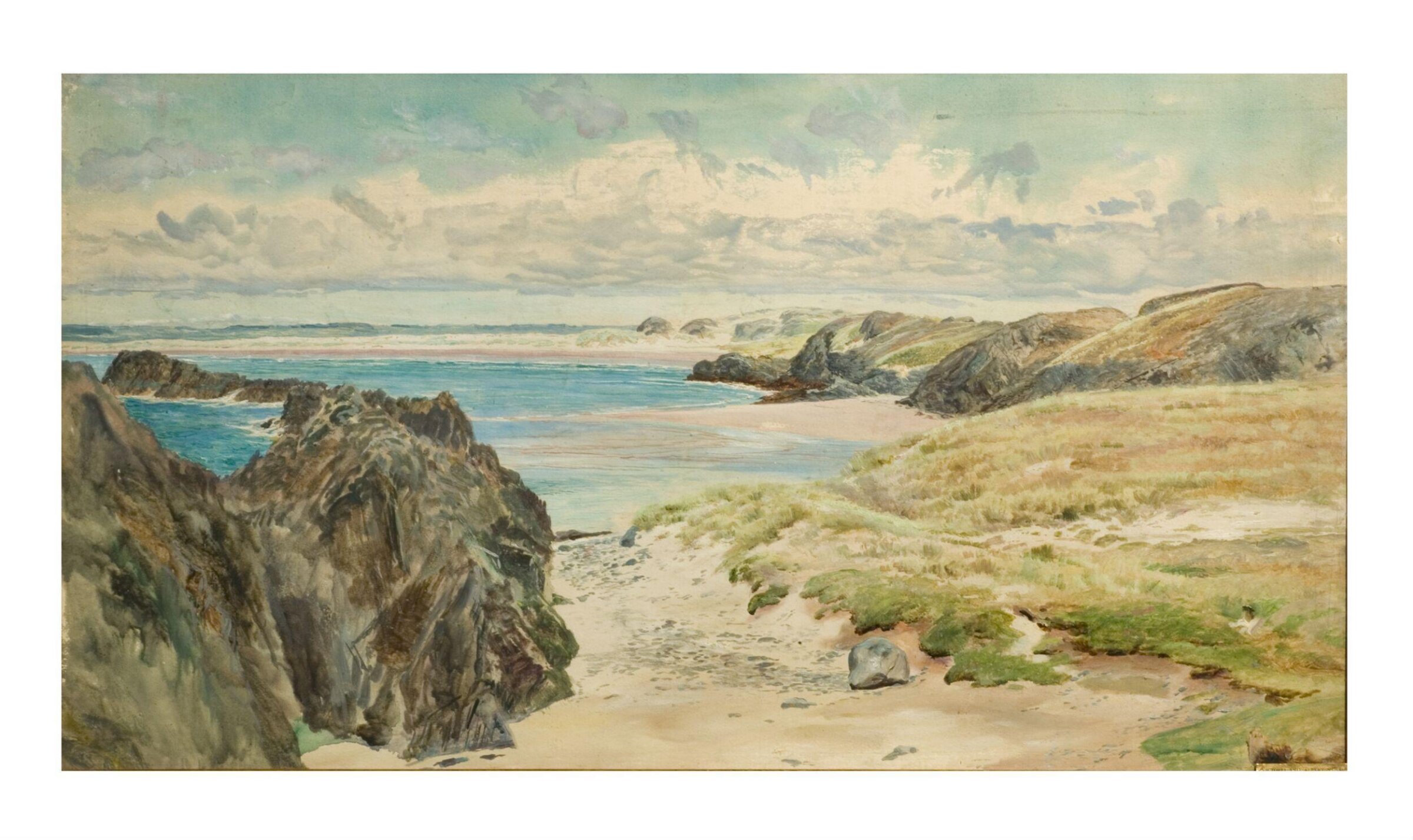 Llanddyn Island, North Wales, Frederick William Hayes, late 19th century