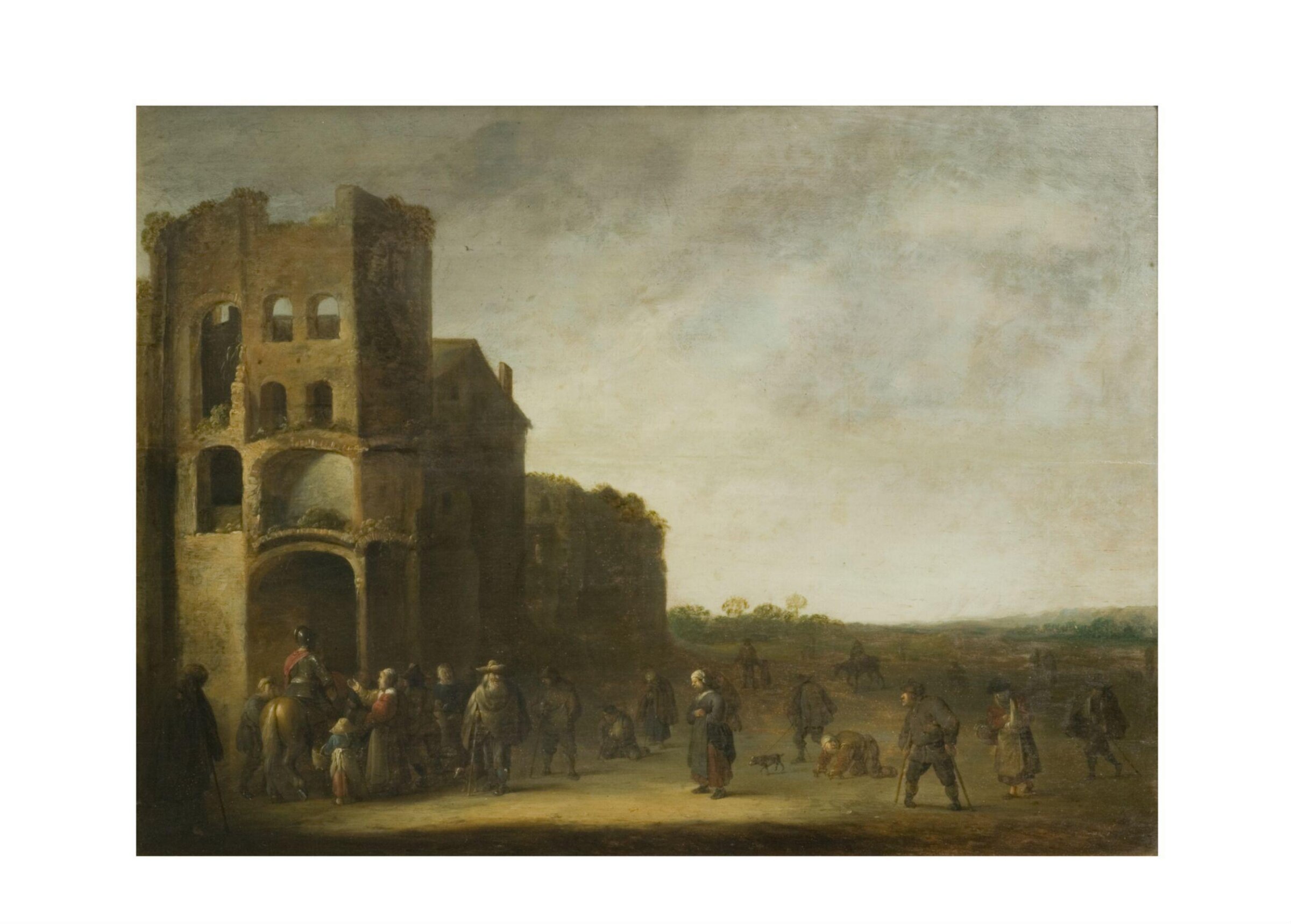 St Martin and the beggar, Pieter de Bloot, mid 17th century