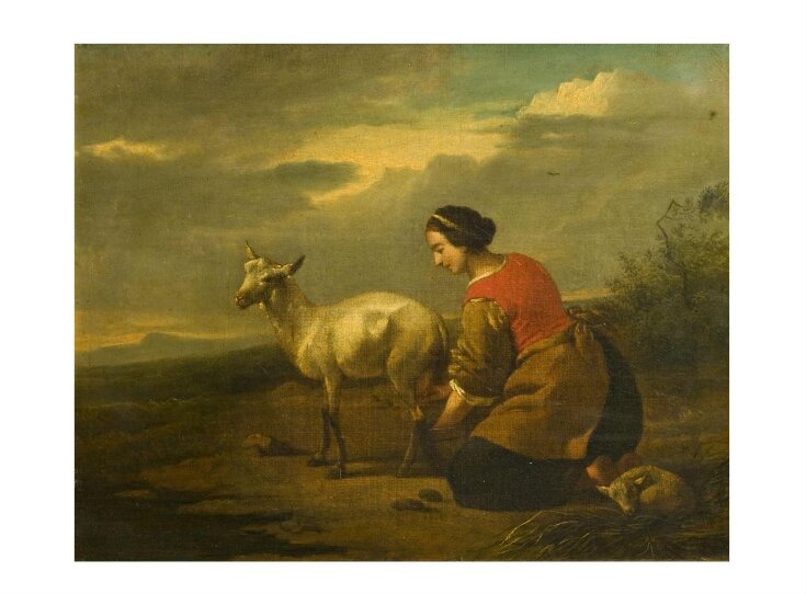 Woman Milking a Ewe top image