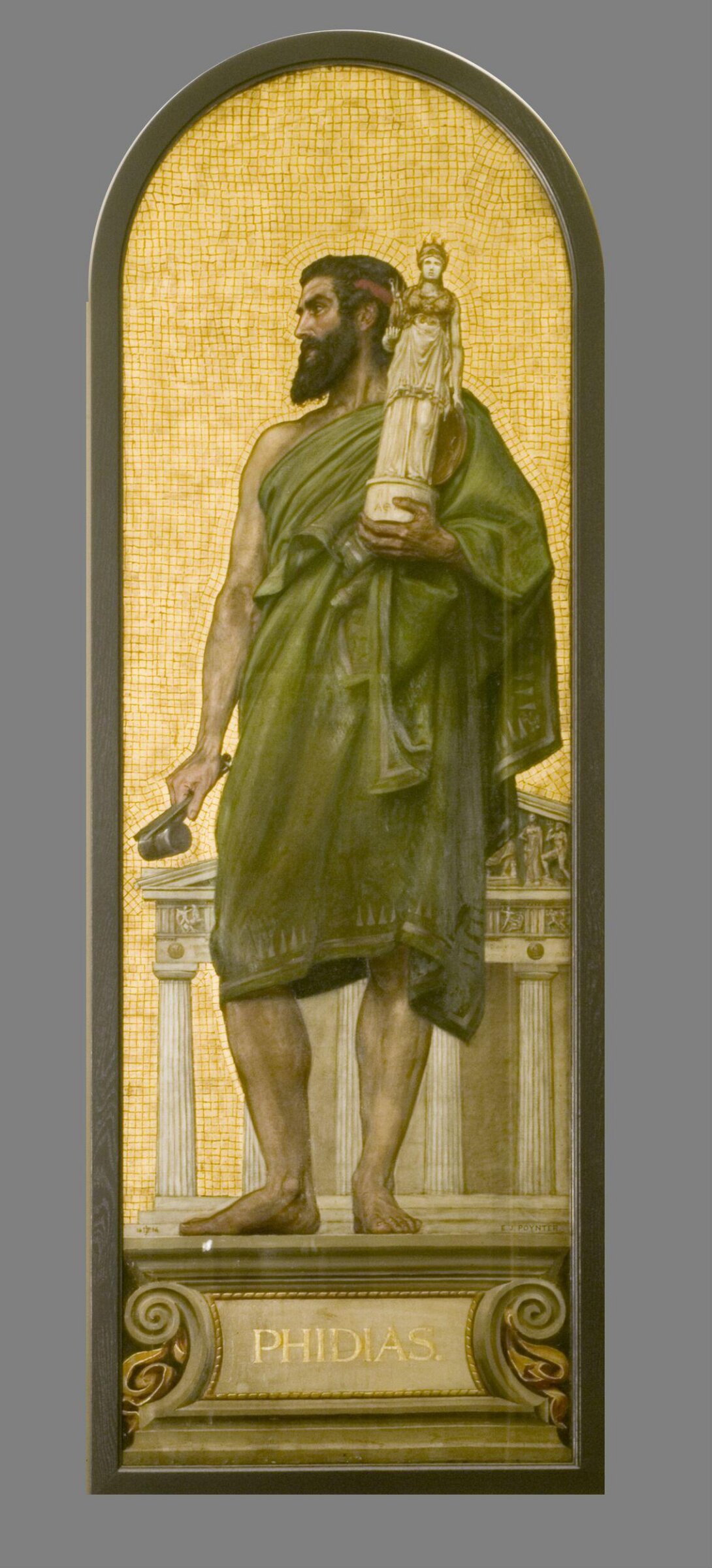 Pheidias, Greek Sculptor: design for a mosaic in the Museum (the 'Kensington Valhalla'), Edward John Poynter, 1864
