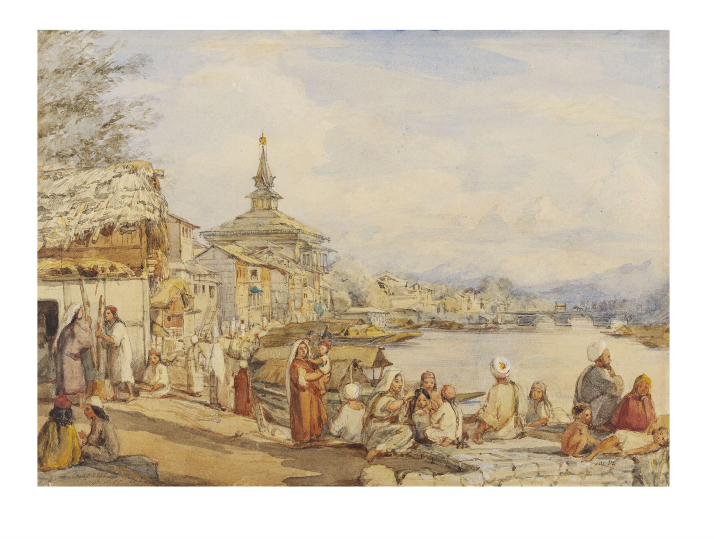 Shah Hamadan's Mosque, William Carpenter, probably August 1854