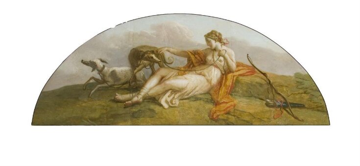 Diana with Hunting Dogs (ceiling panel) top image