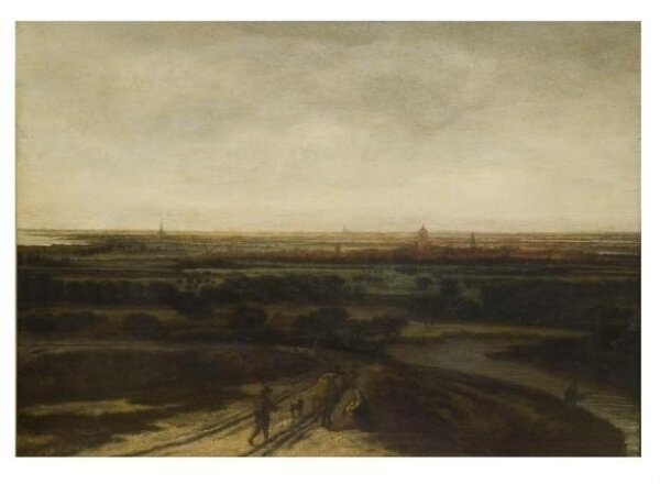 A Dutch landscape: view of a flat district, probably Rheden