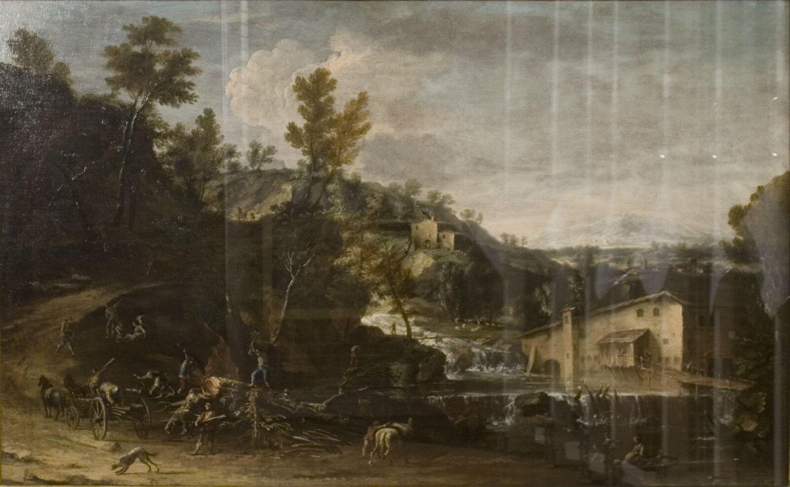 Landscape with Woodcutters, Marco Ricci, 1700-1710