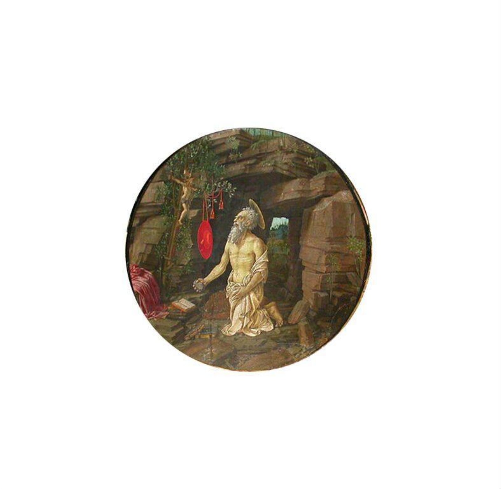 St Jerome in the desert, Francesco Granacci, ca. 1490