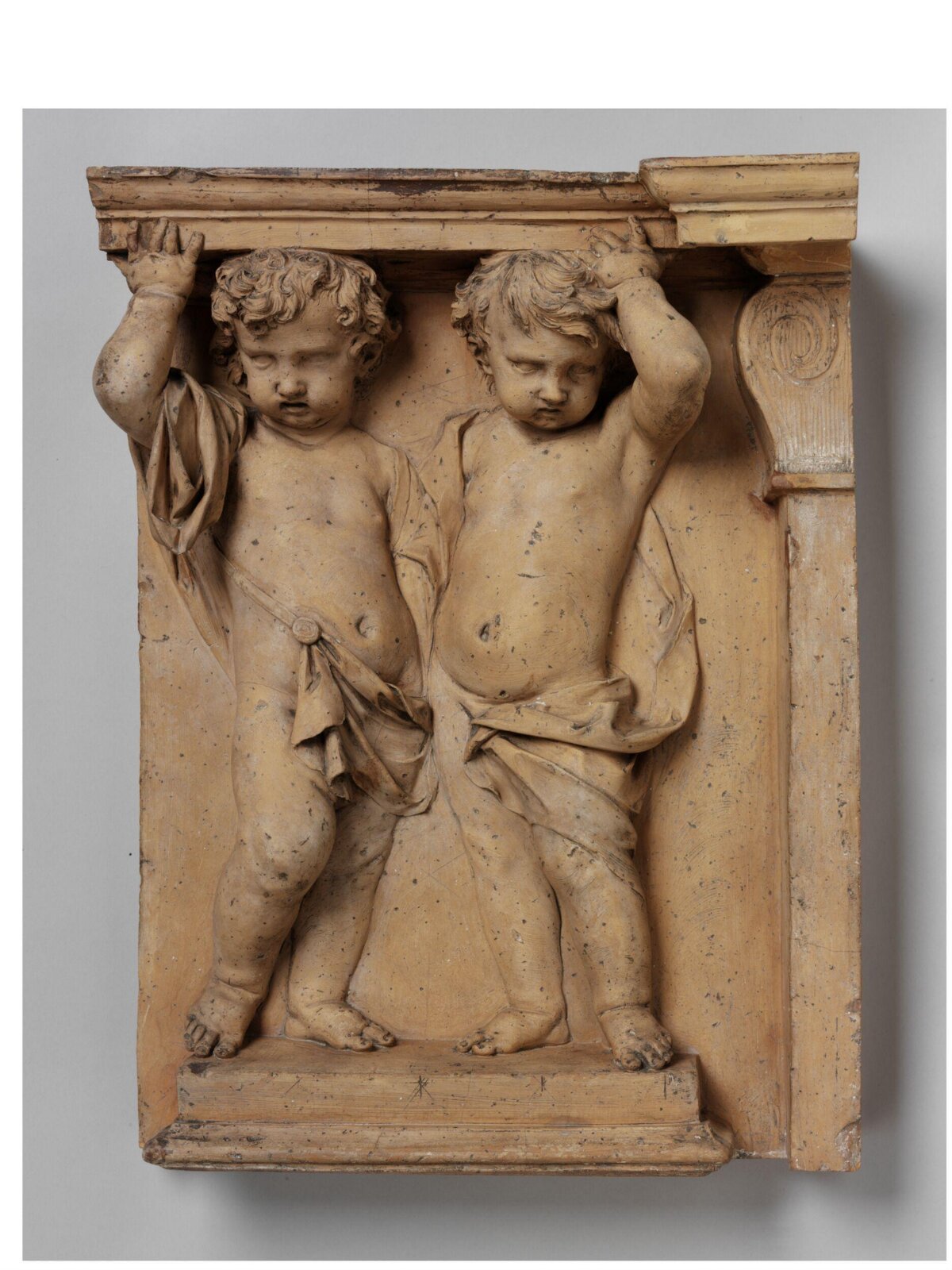 Cupids as Caryatids, possibly John Michael Rysbrack, ca. 1730