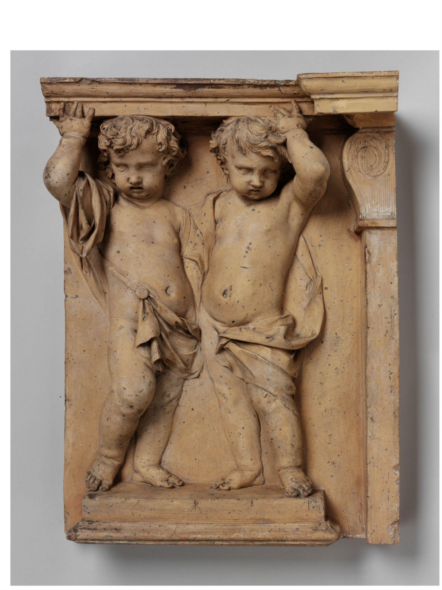 Cupids as Caryatids, possibly John Michael Rysbrack, ca. 1730