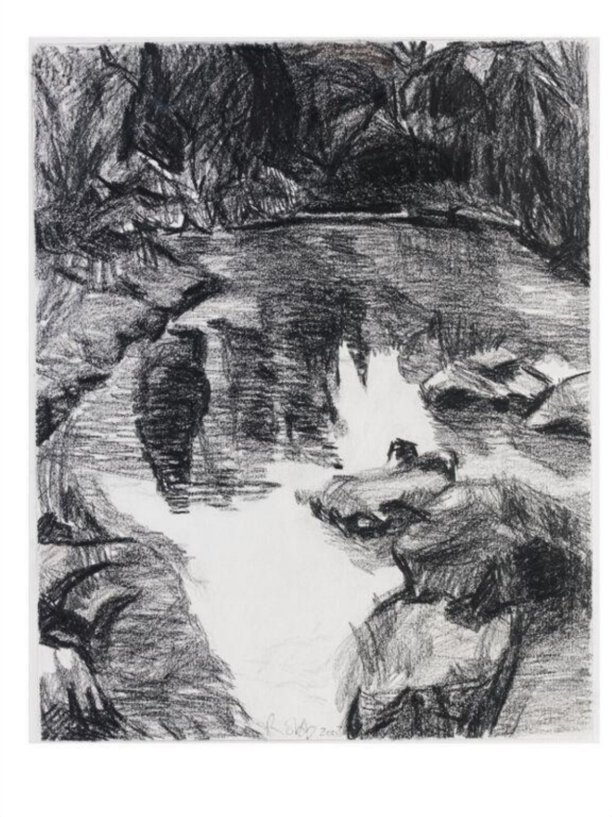 Hadrian's Lake, Tivoli, Carole Robb, 2003