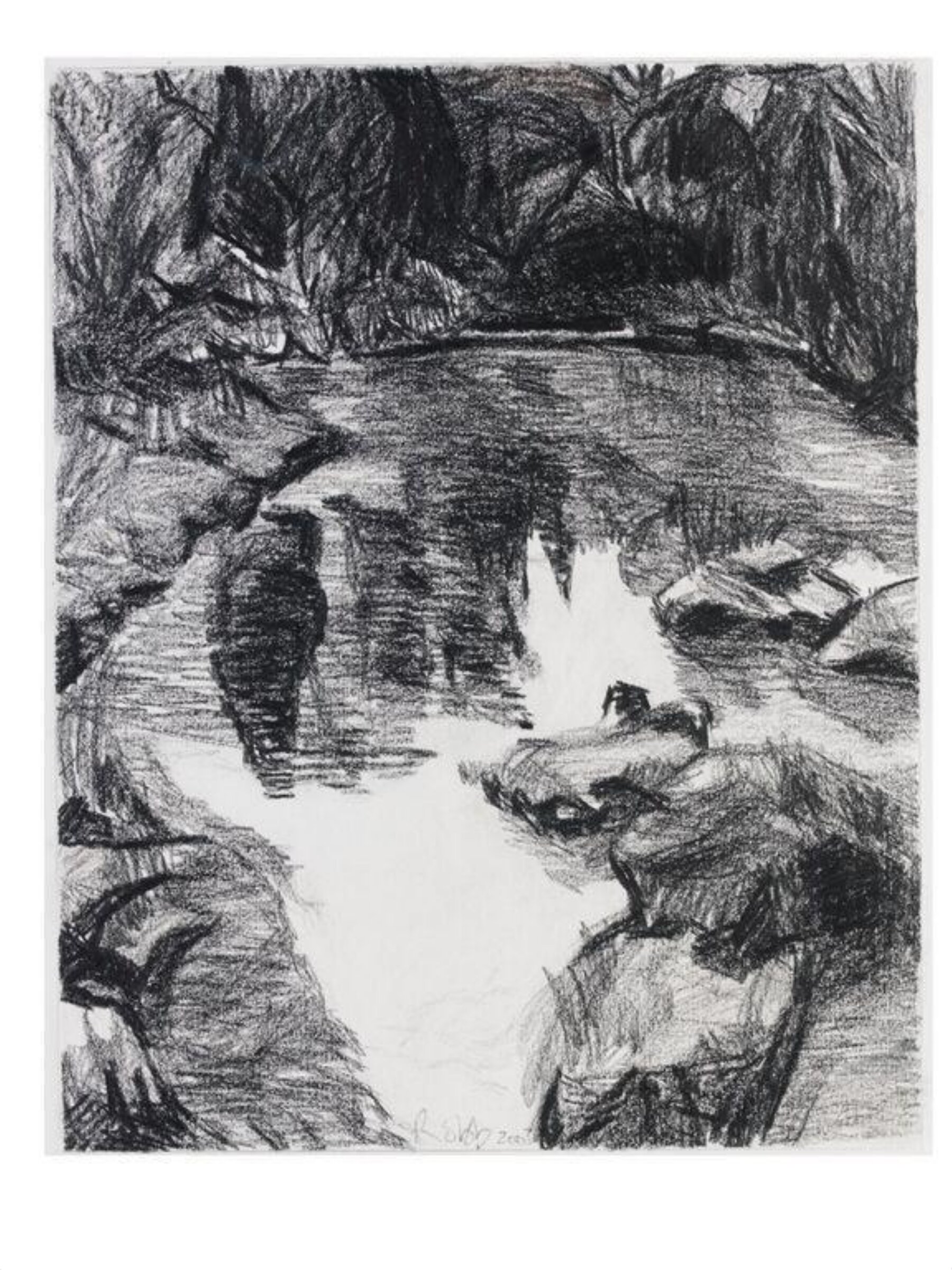Hadrian's Lake, Tivoli, Carole Robb, 2003