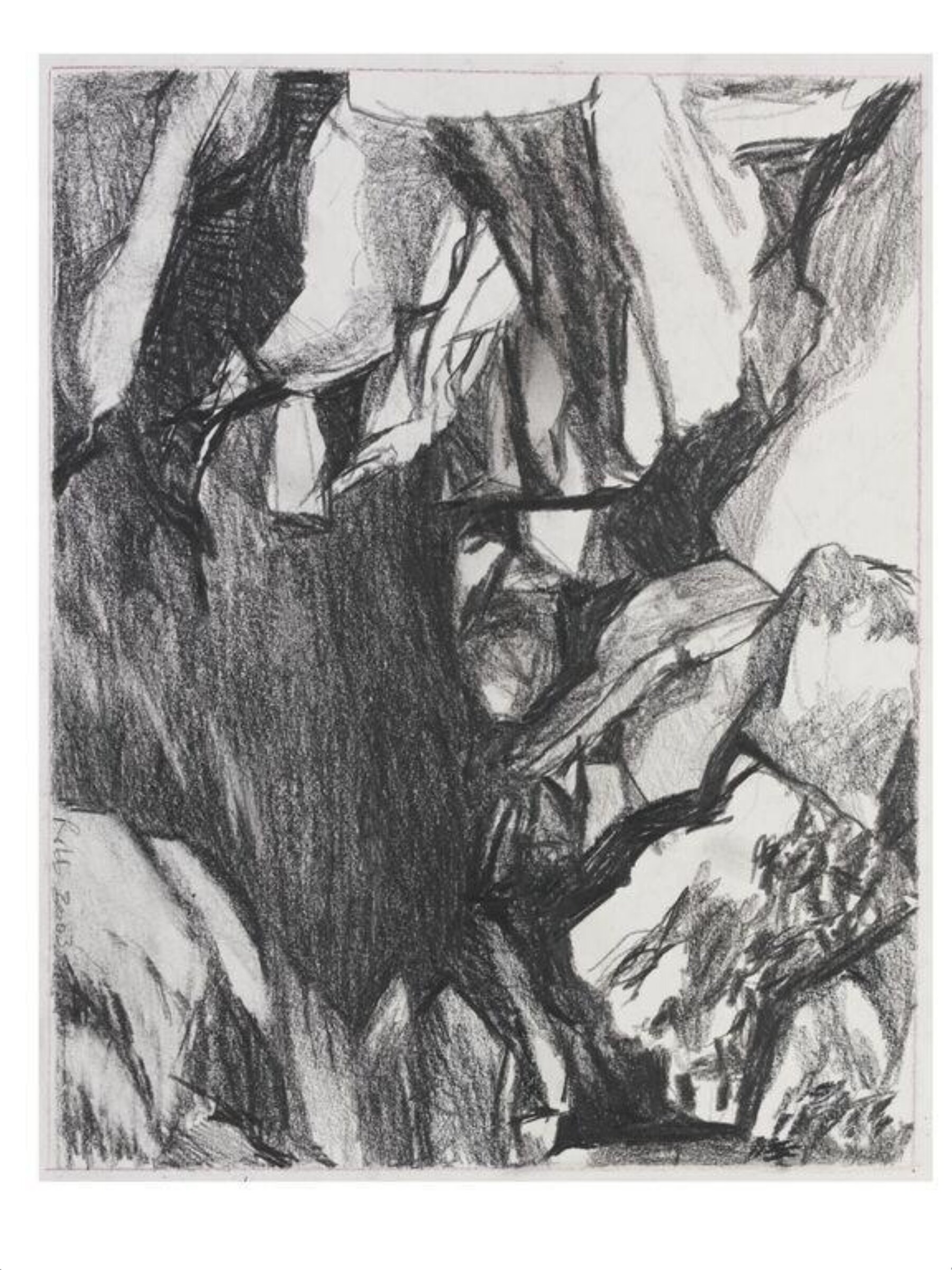 Rocks in a fountain, Rome, Carole Robb, 2003