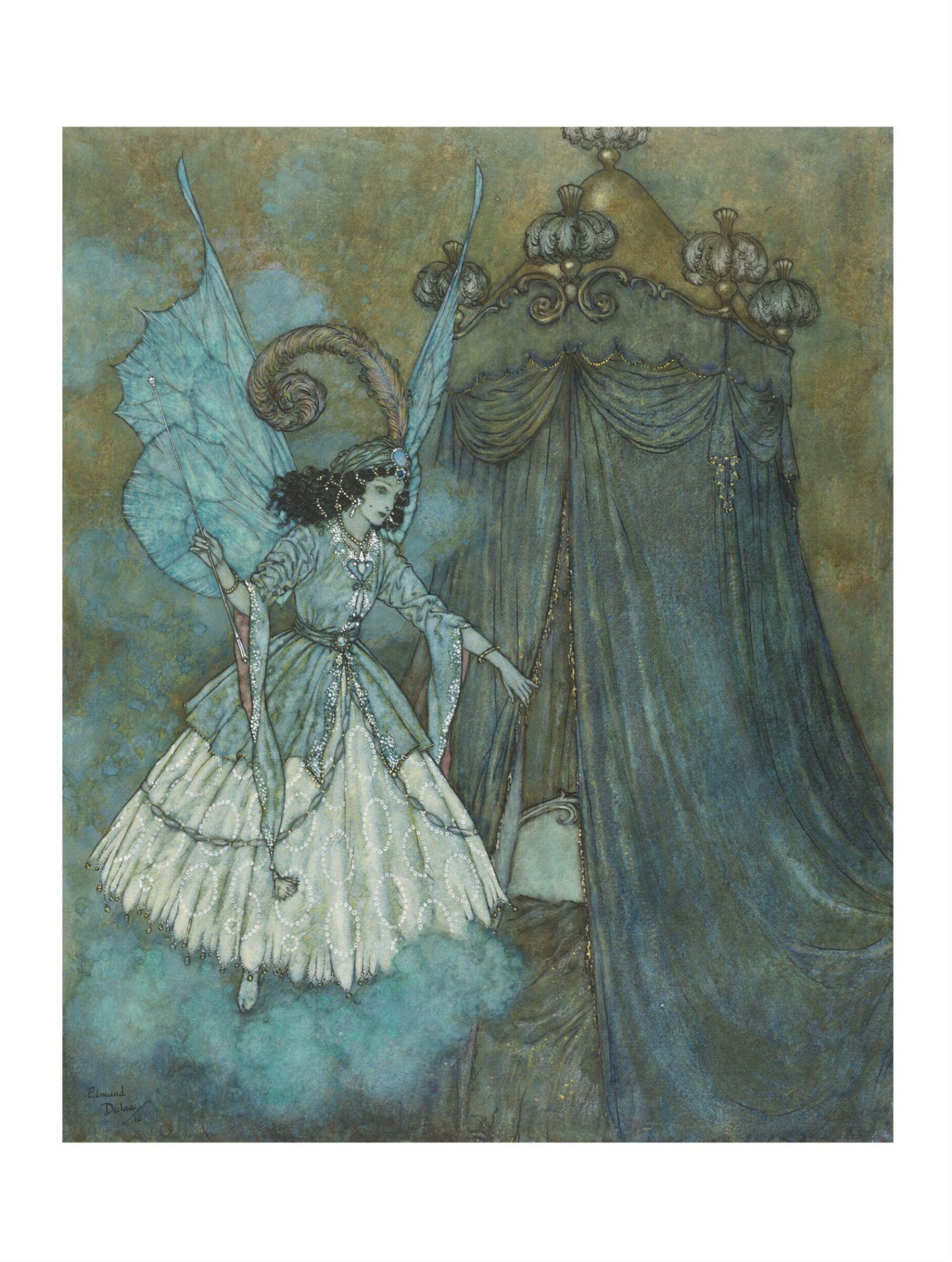 Illustration to 'Beauty and the Beast', Edmund Dulac, 1910