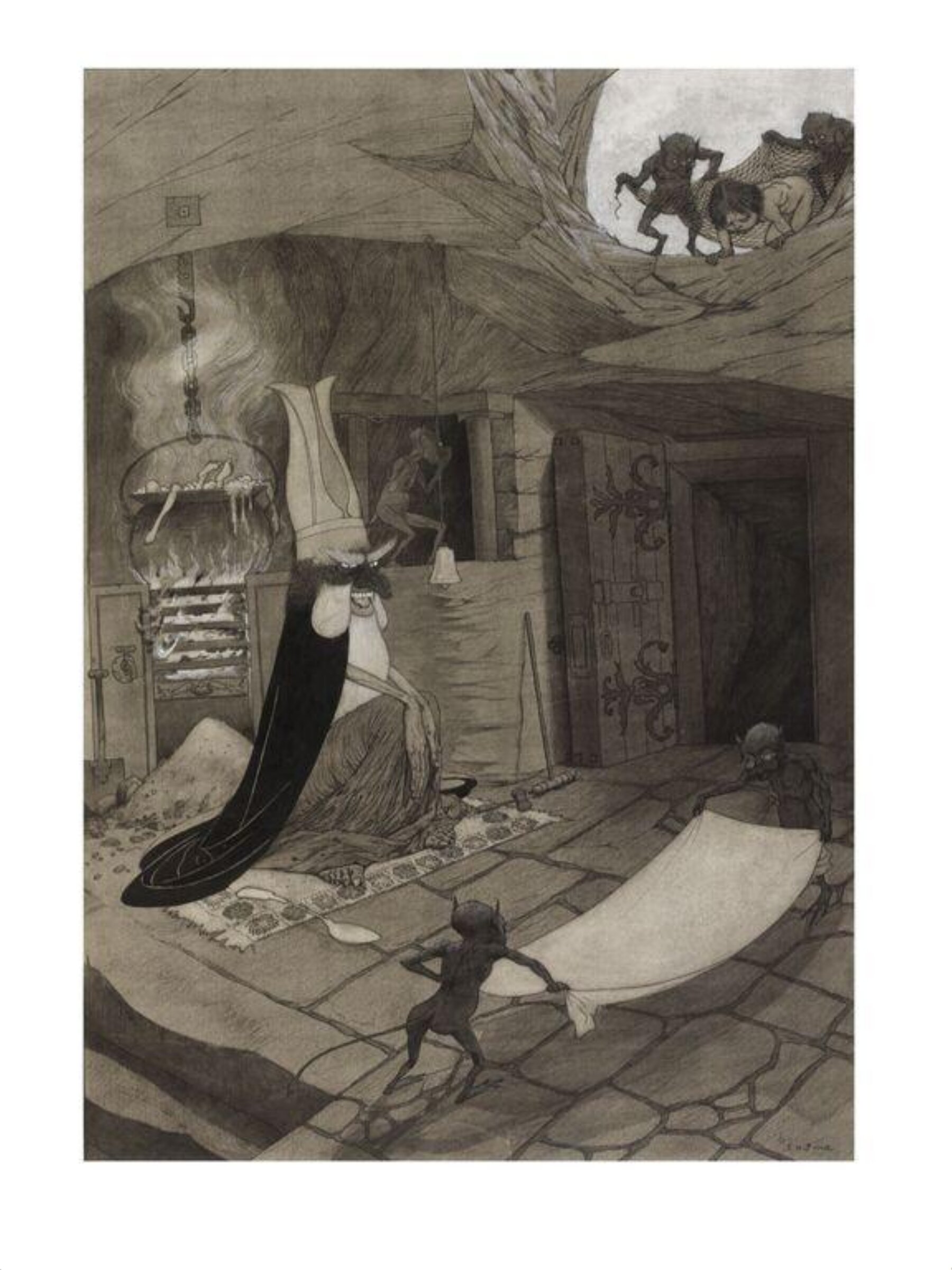 The sudden discovery of that infamous den,..., Sidney H. Sime, 28 August 1901
