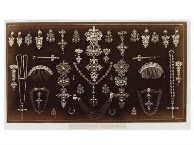 Italian jewellery as worn by the peasants of Italy