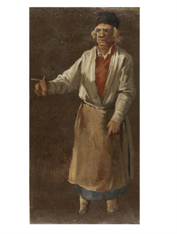 A Man Wearing an Apron