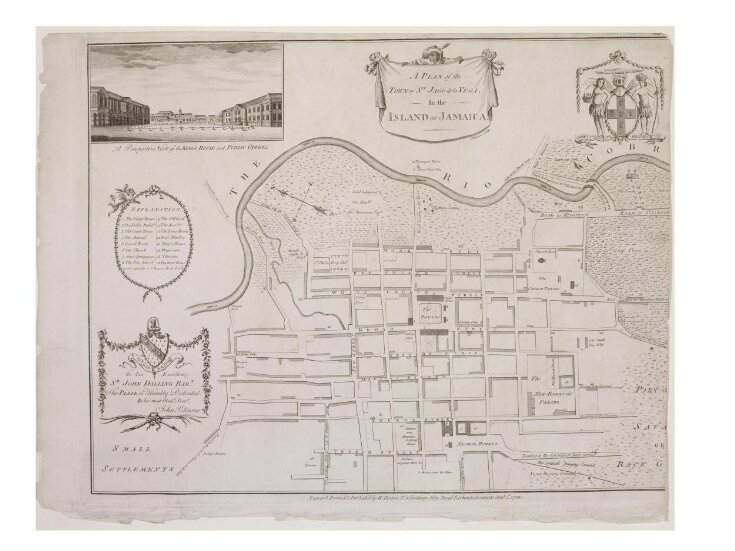 A Plan of the Town of St Jago de la Vega, in the Island of Jamaica top image