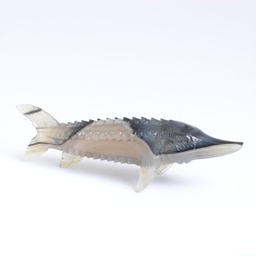 Sturgeon and case — Faberge — ca.1910