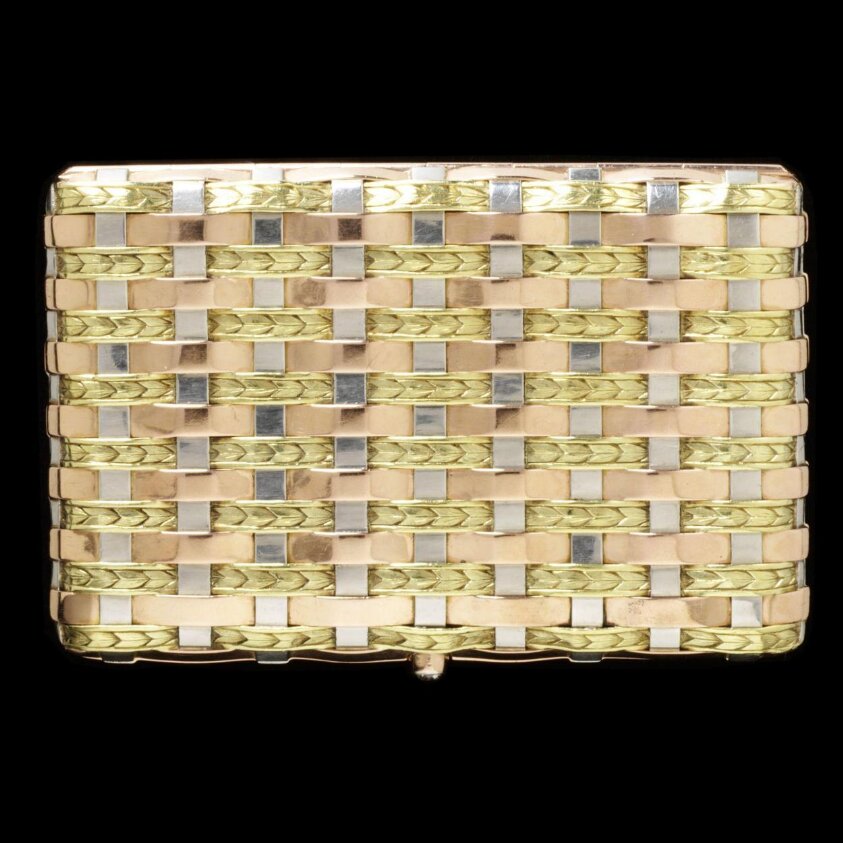 Cigarette case and case — August Hollming — 1899-1908