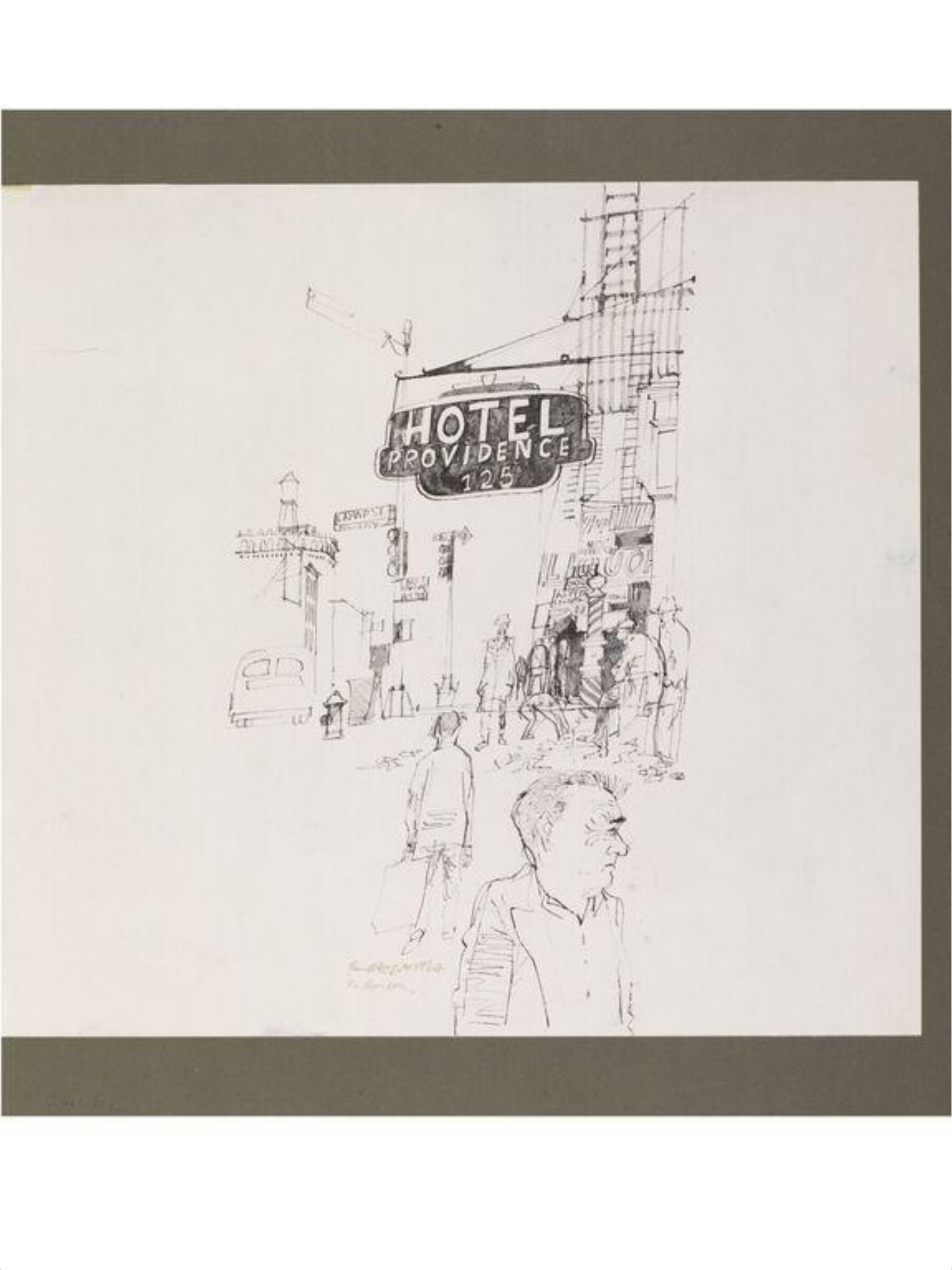 The Bowery, Paul Hogarth, ca.1964