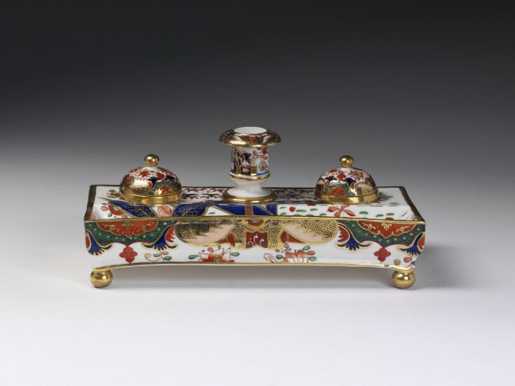 Inkstand With Two Inkwells and Covers top image