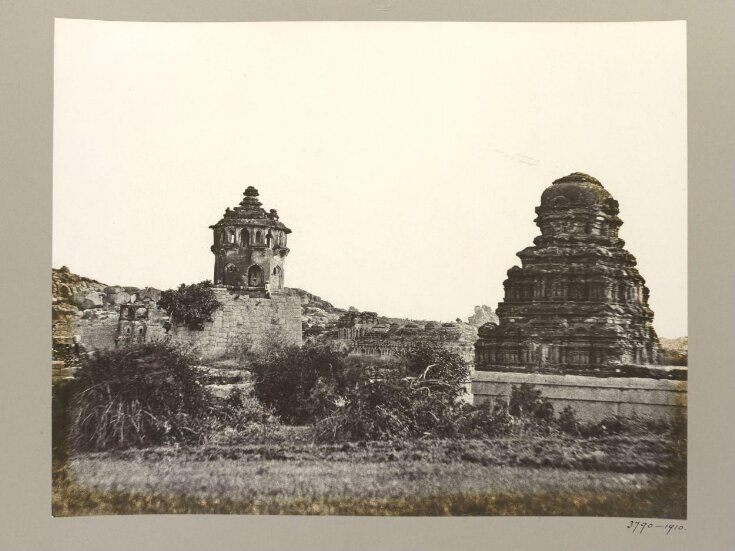 Hampi (Vijayanagar) Bellary District: Octagonal Watchtower, Elephant Stables and Madhava Temple. top image