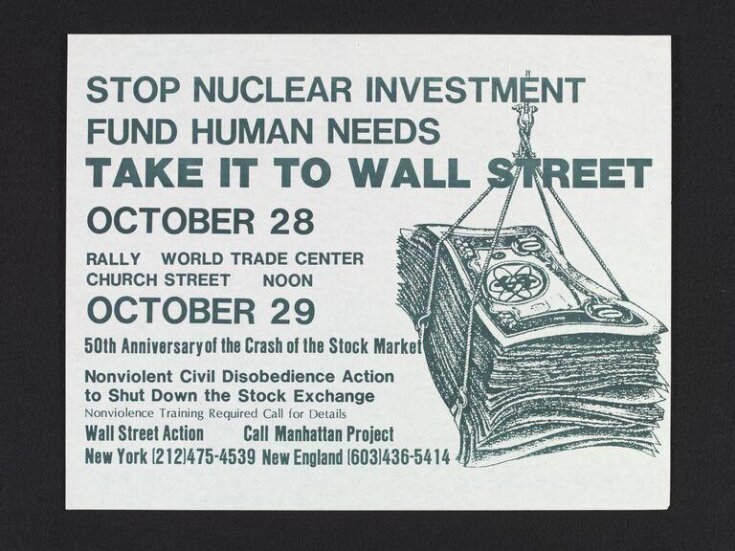 Stop Nuclear Investment | Unknown | V&A Explore The Collections