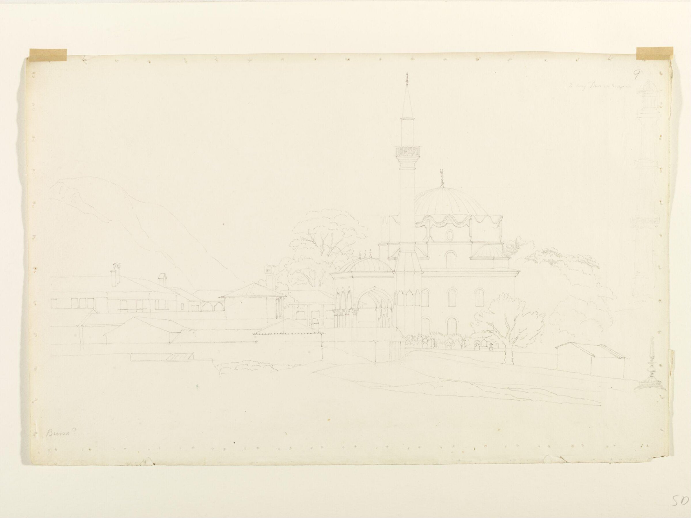 Haci Ilyas Bey Camii, Söke[?], Lewis Vulliamy, ca. 1818