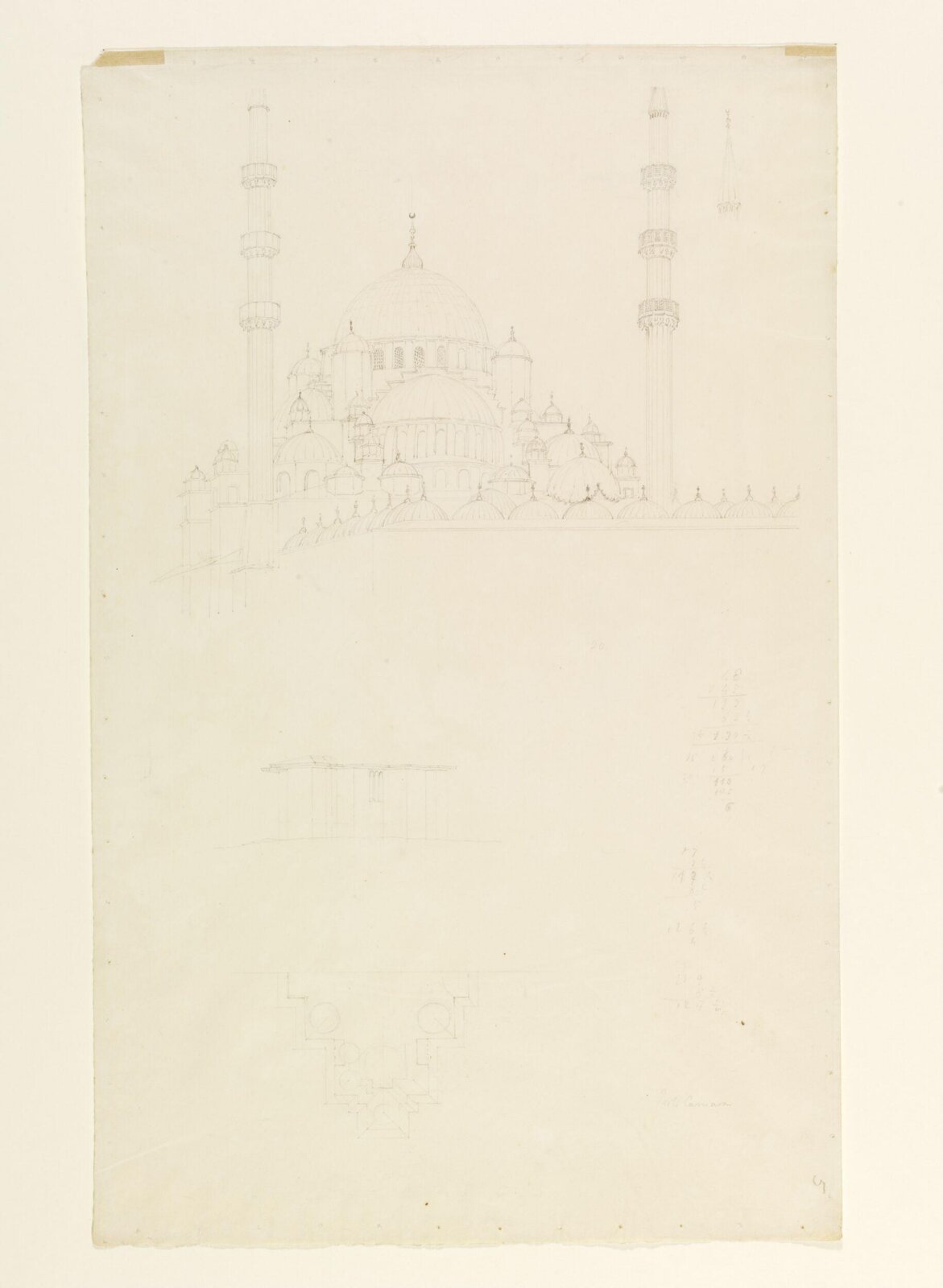 Yeni Valide Camii, Lewis Vulliamy, ca. 1818