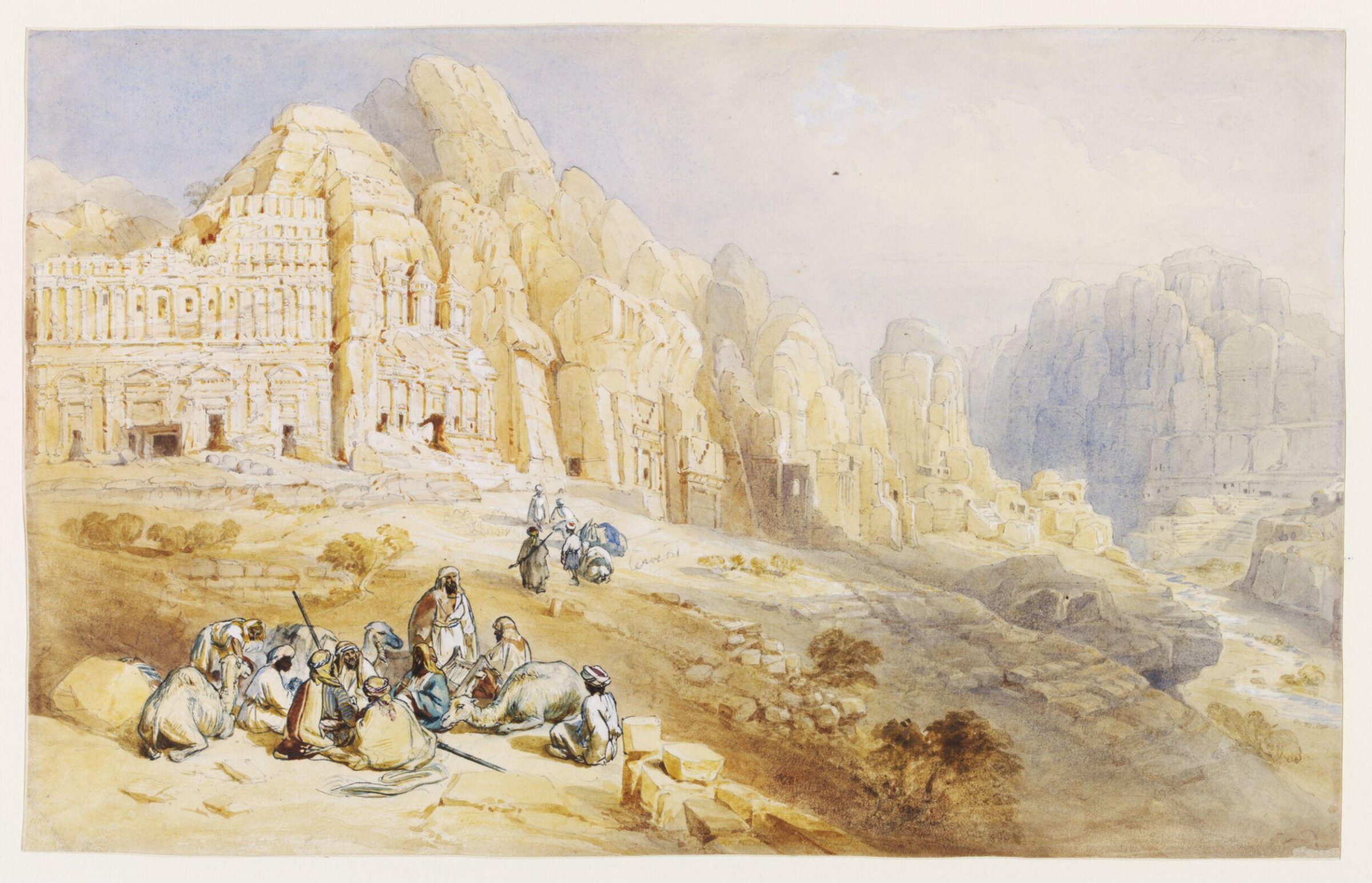 Principal range of tombs, William Henry Bartlett, 1845-1848