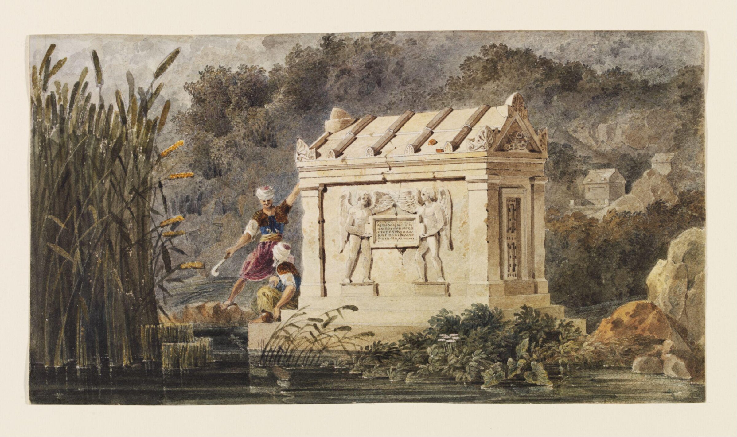 A Tomb in Lycia, Turkey, John Peter Gandy, 1812