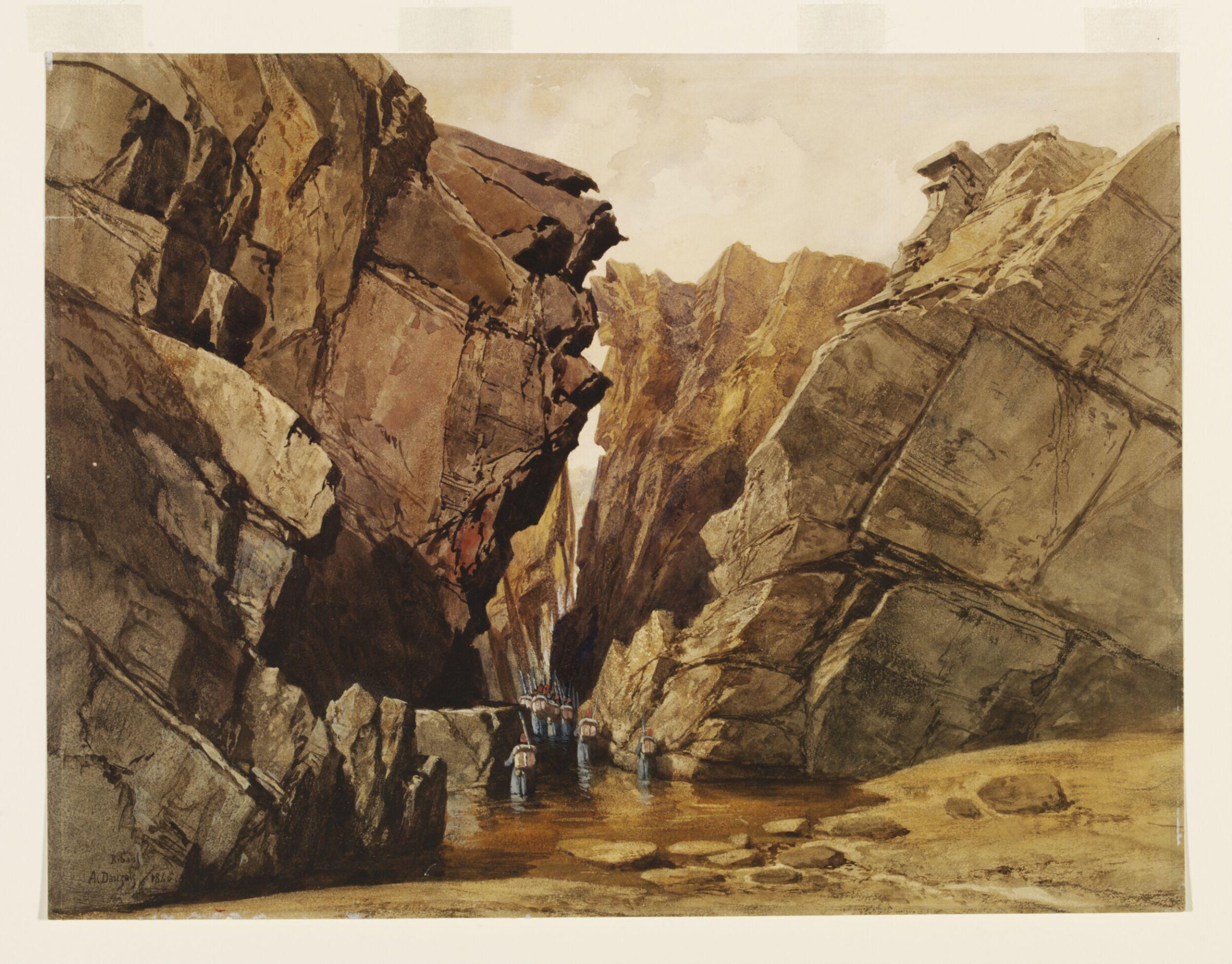 Les Portes de Fer, Adrien Dauzats, 1846