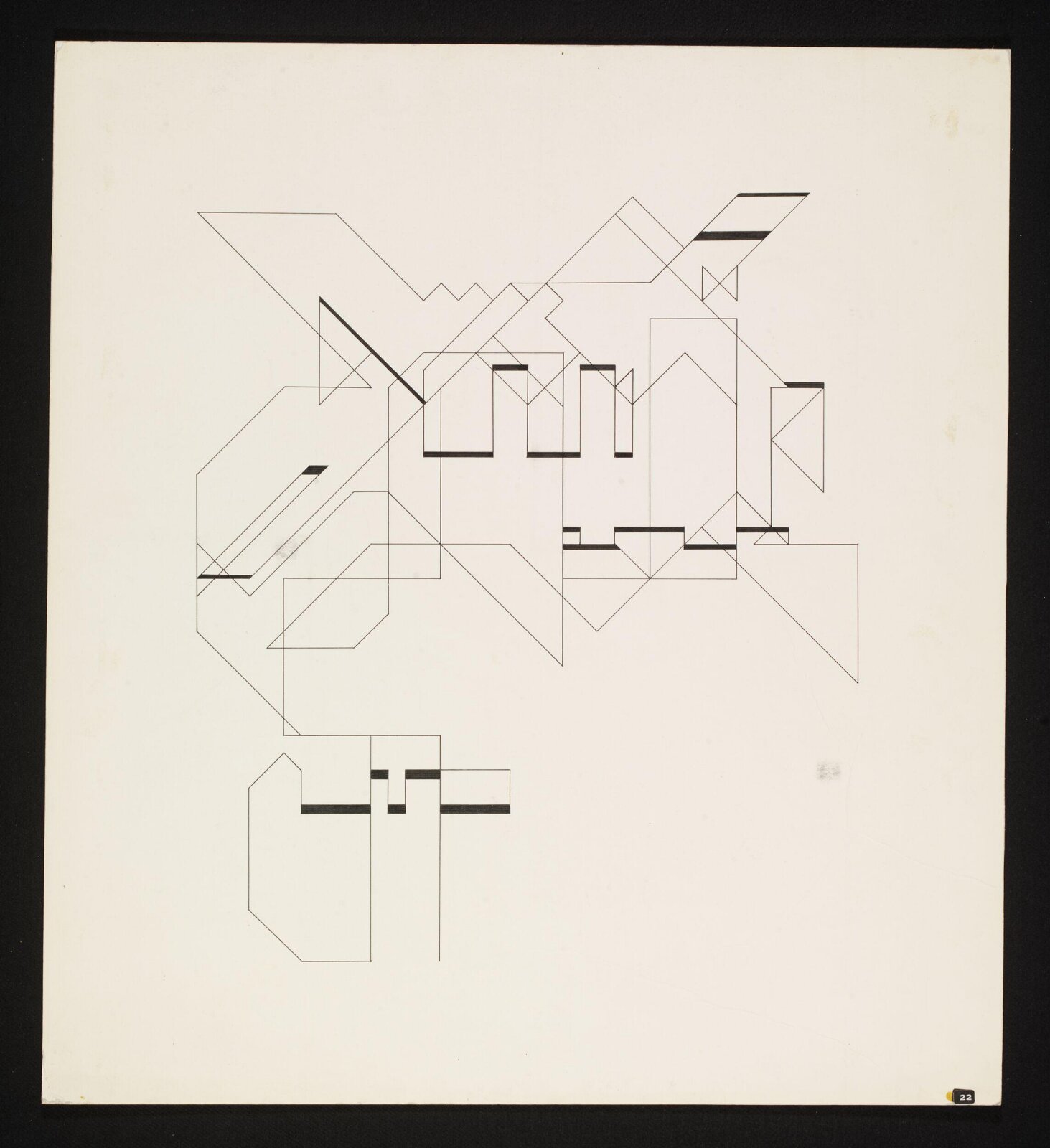 P-18 (random walk), Manfred Mohr, 1969/1970