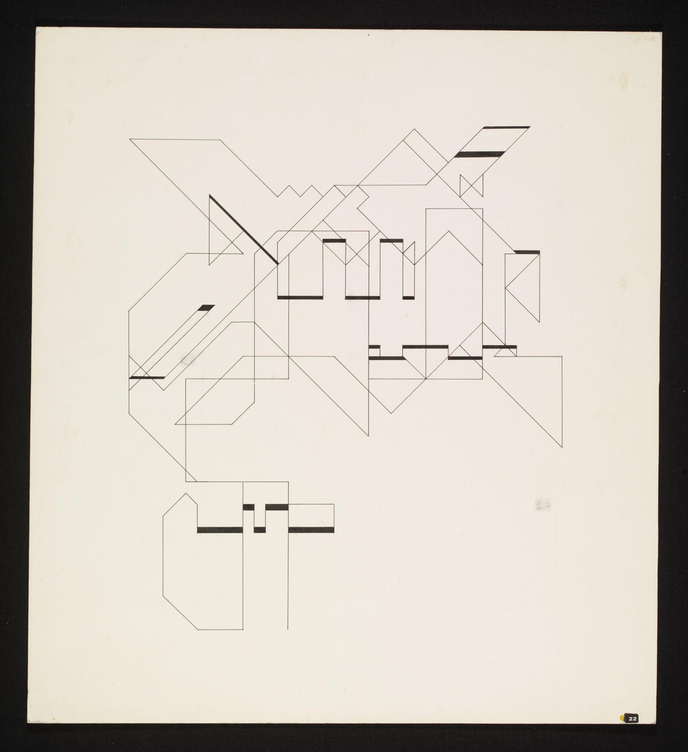 P-18 (random walk), Manfred Mohr, 1969/1970