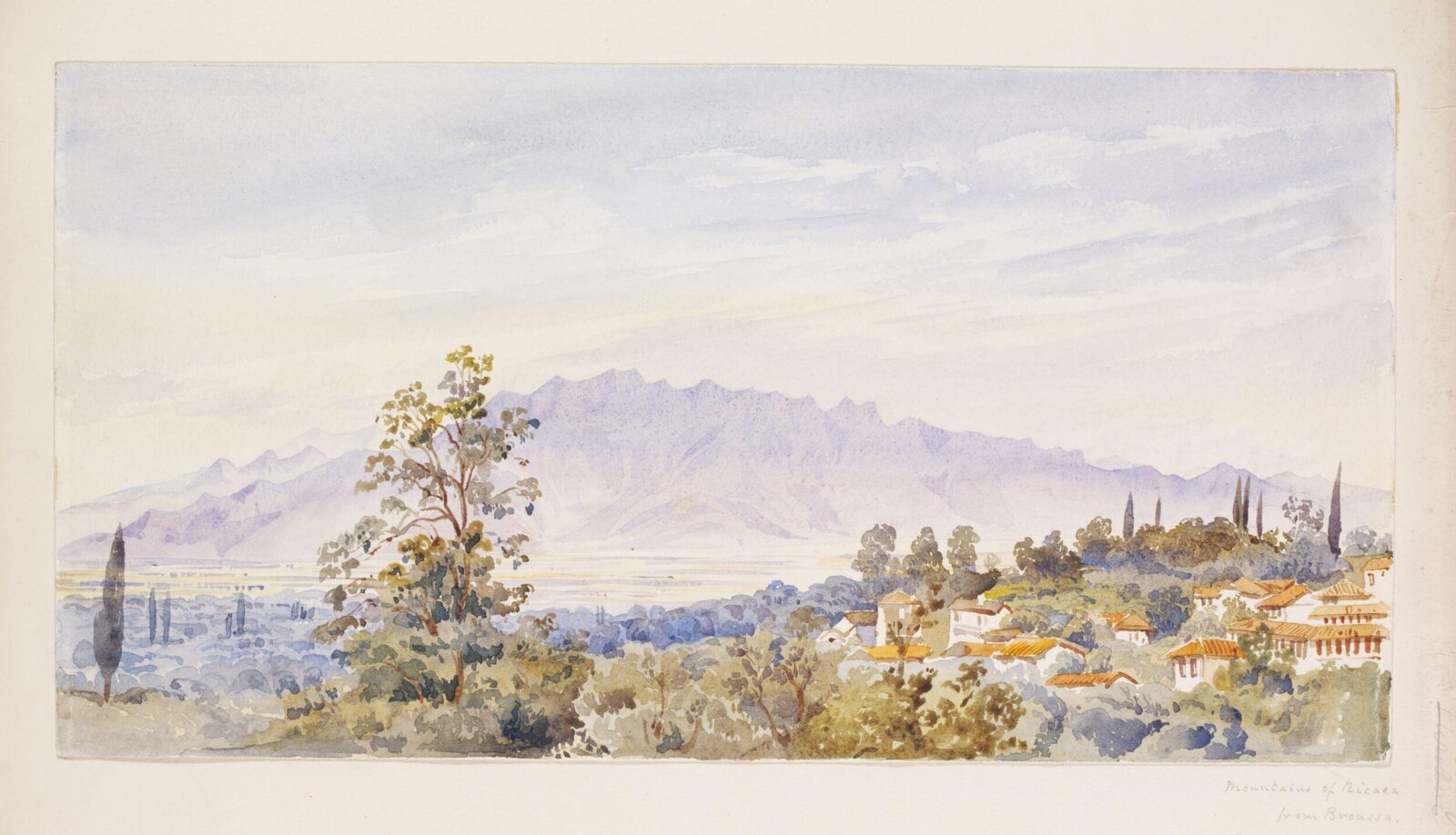Mountains of Nicaea from Broussa, Augustus John Cuthbert Hare, 1890