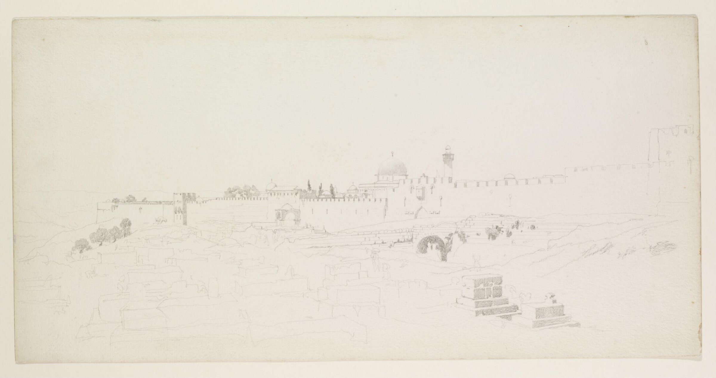 Jerusalem From the East, Carl Haag, 1859