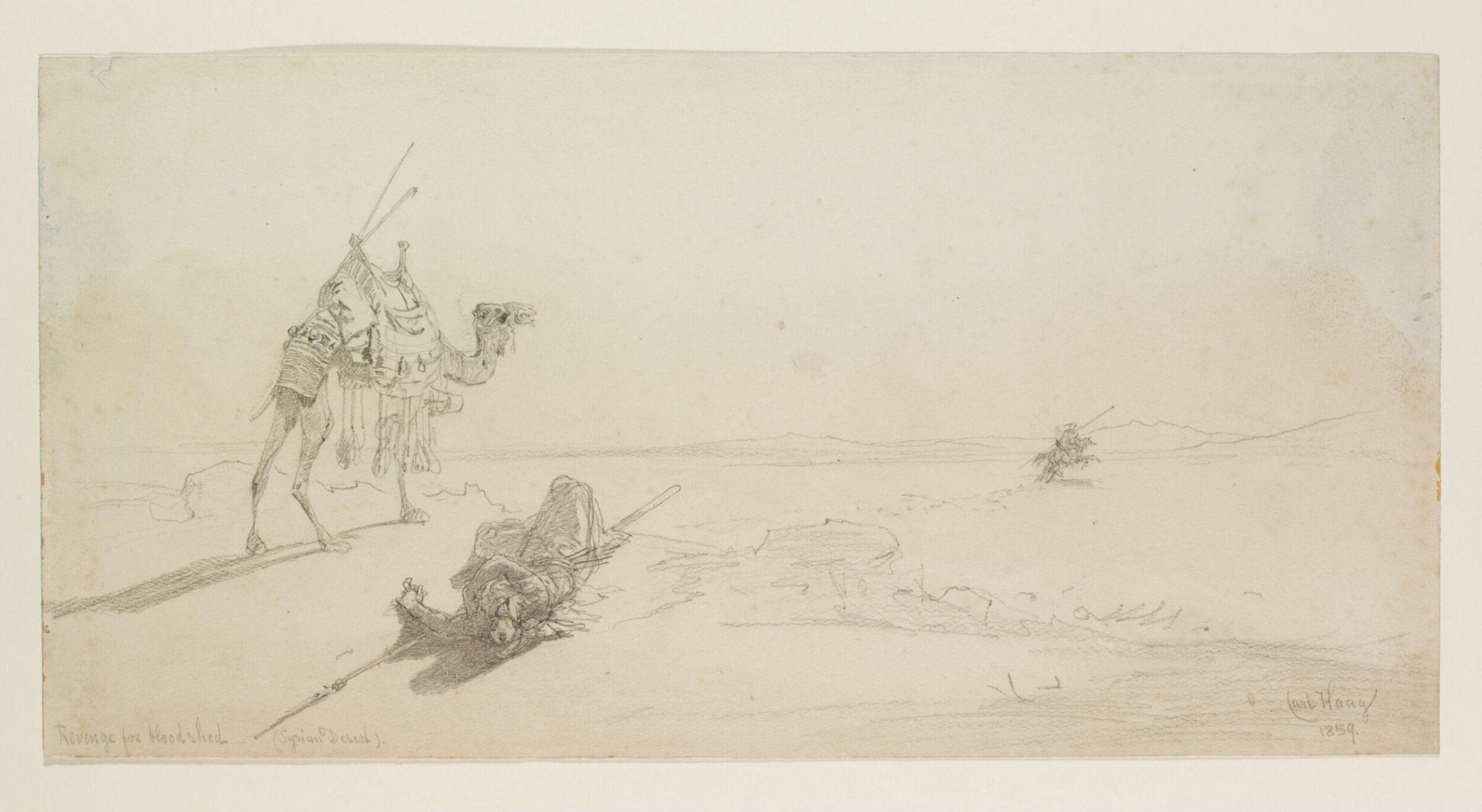 Revenge for Bloodshed (Syrian Desert), Carl Haag, 1859