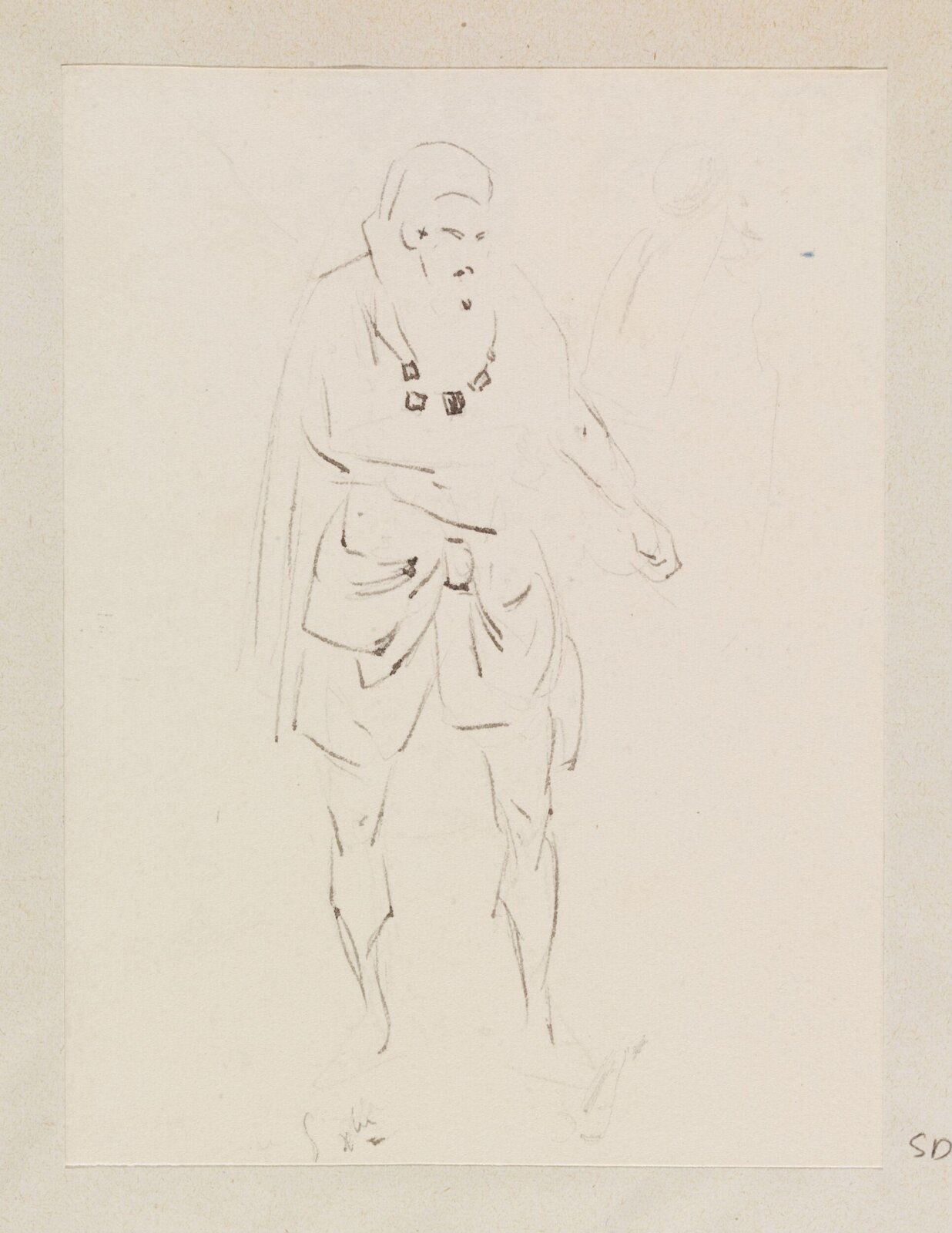Male figure, Théodore Leblanc, ca. 1828-1837
