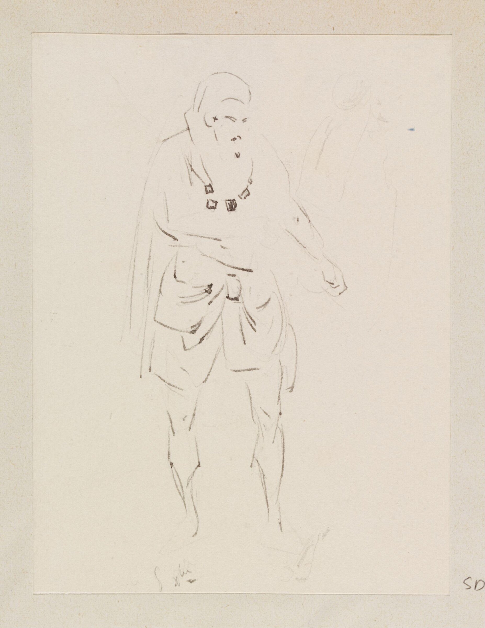 Male figure, Théodore Leblanc, ca. 1828-1837
