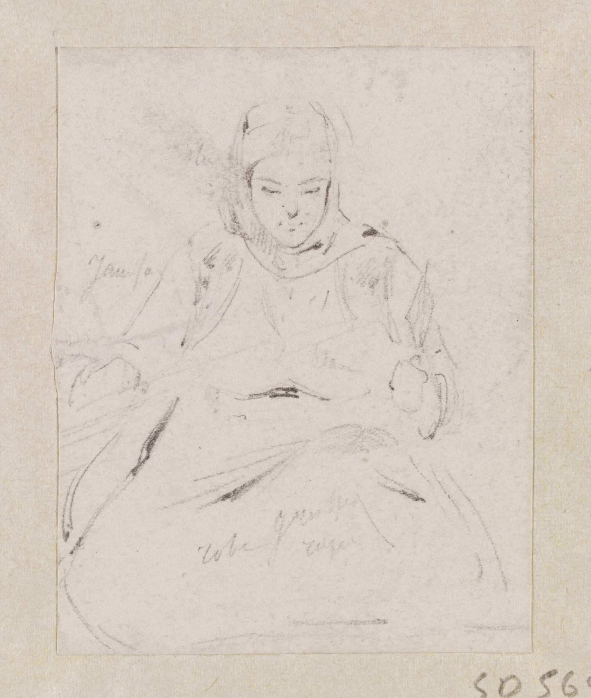 Young woman, Théodore Leblanc, ca. 1828-1837