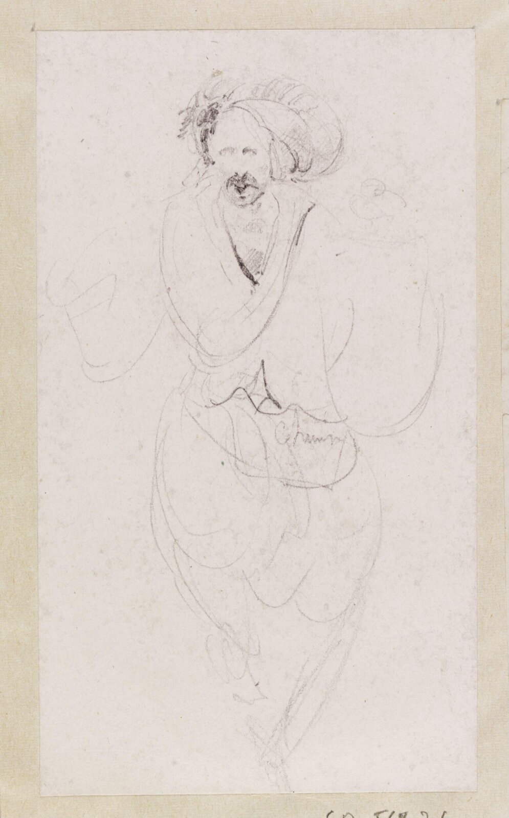 Male figure, Théodore Leblanc, ca. 1828-1837