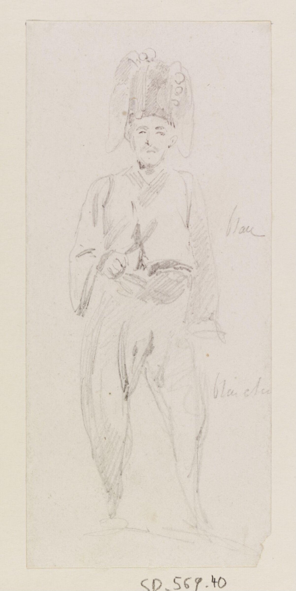 Male figure, Théodore Leblanc, ca. 1828-1837